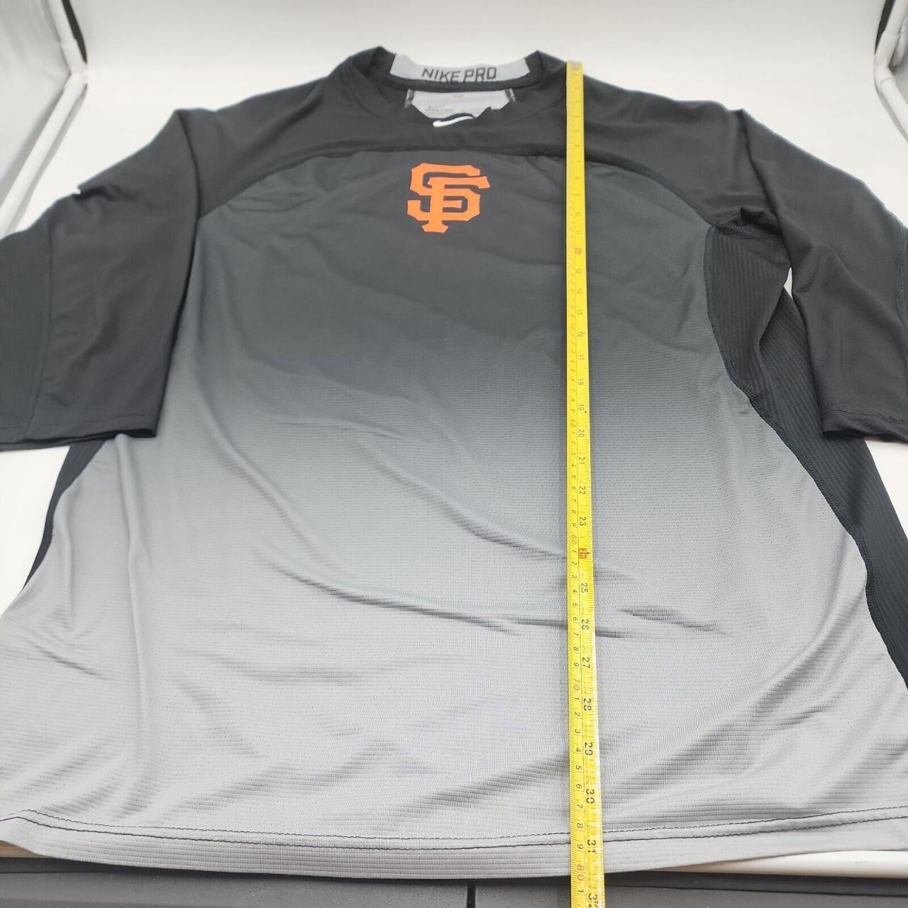 SF Giants 3/4 Sleeve Authentic Workout Shirt (XL) - Depop