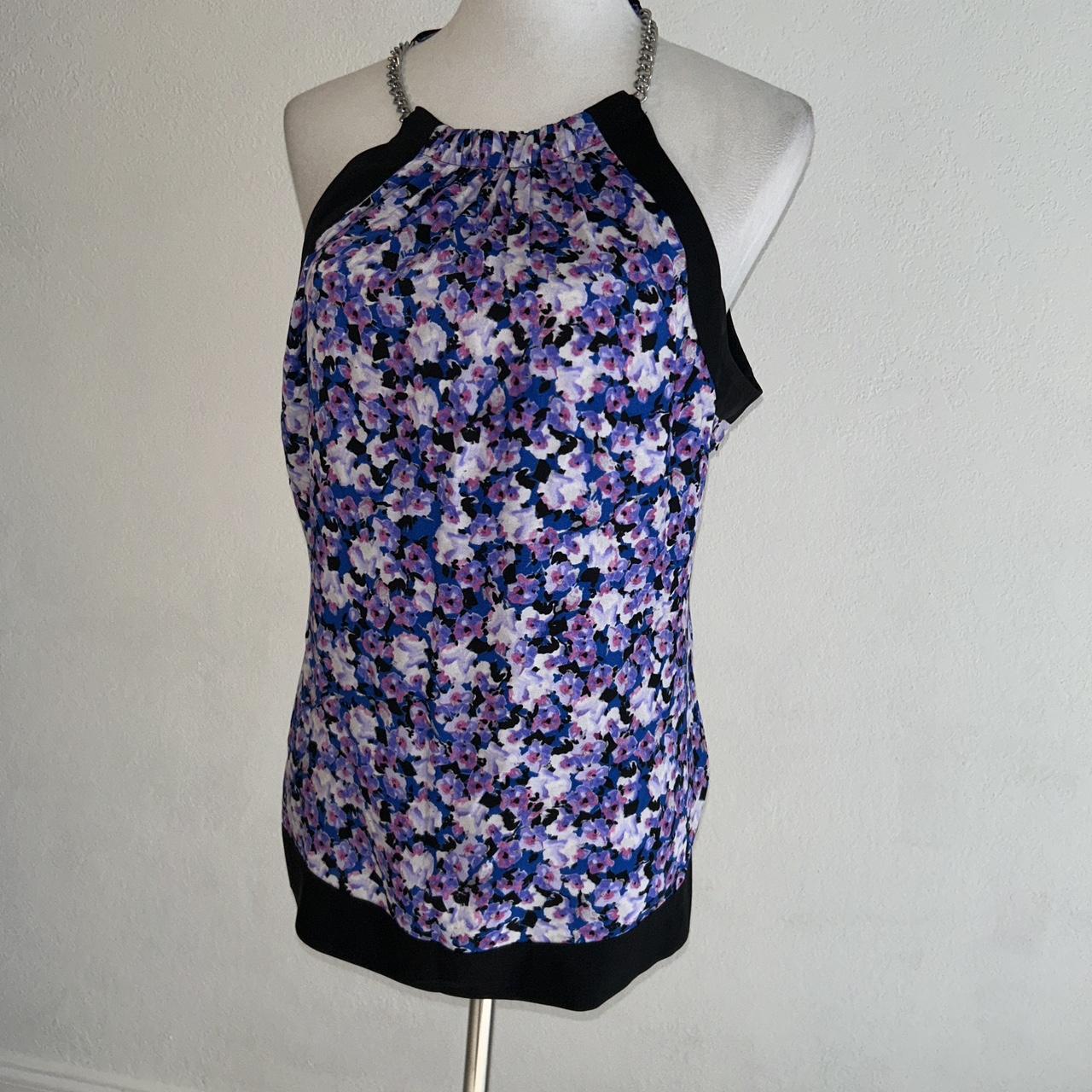 Cache Women's Blouse - Purple/Multi - L – Cache f… - image 2