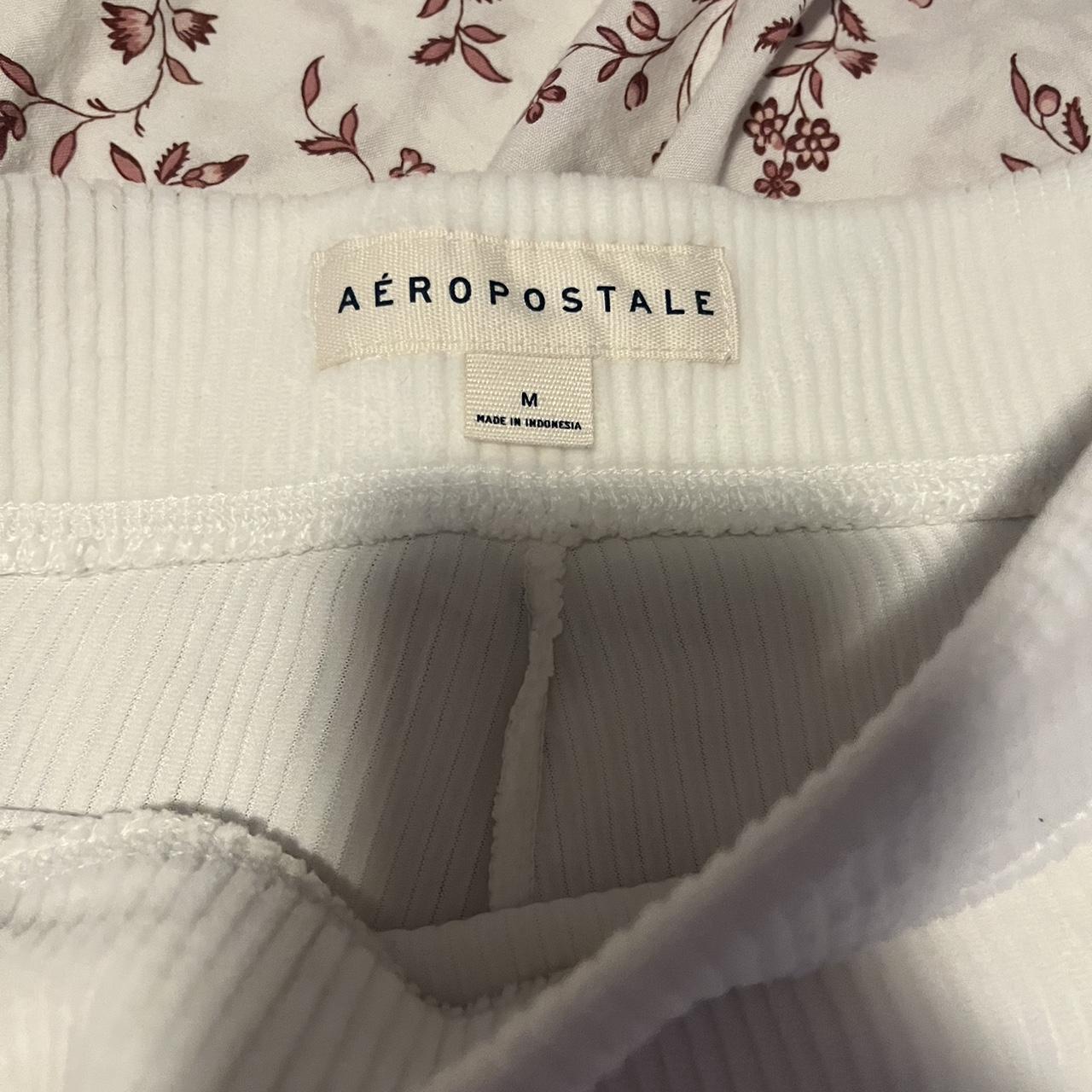 white flared legging aeropostale tall girl... Depop