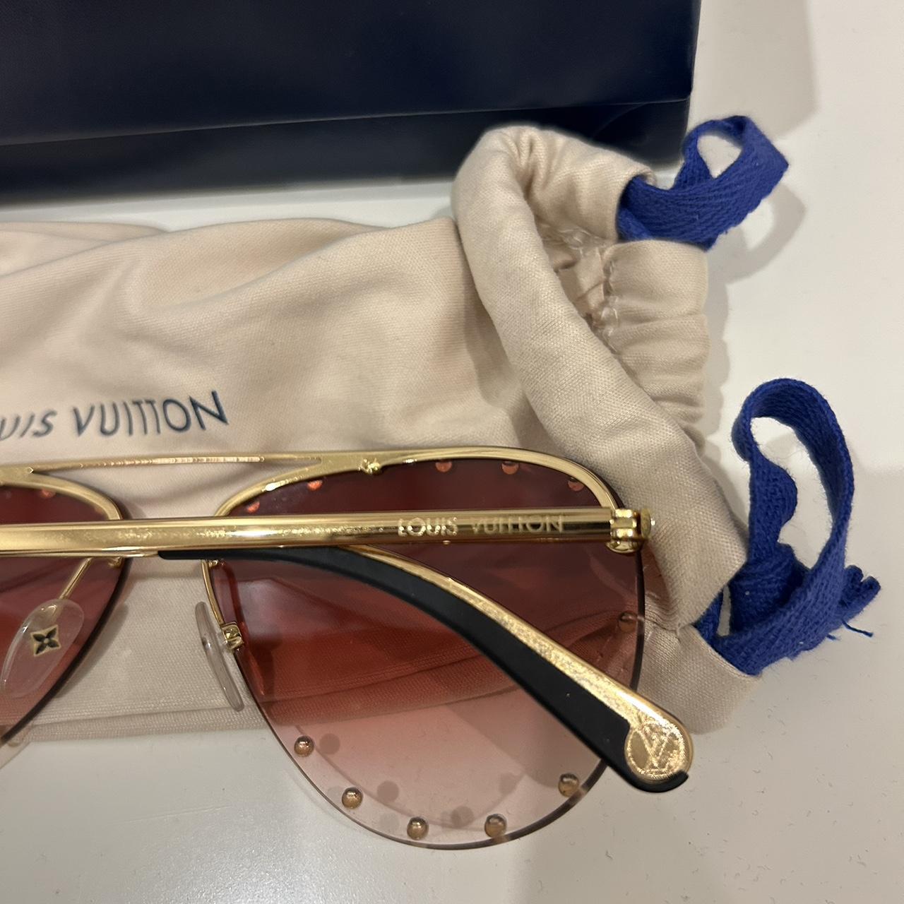 Louis Vuitton beaded pilot sunglasses 100% AUTHENTIC - Depop