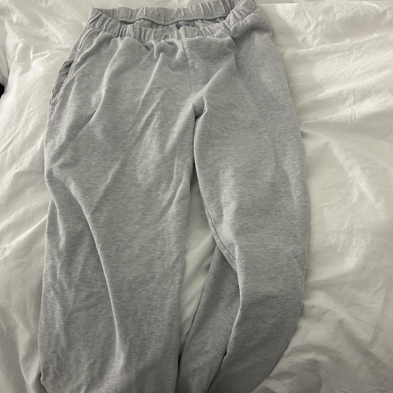Brandy Melville grey wide leg sweats Depop
