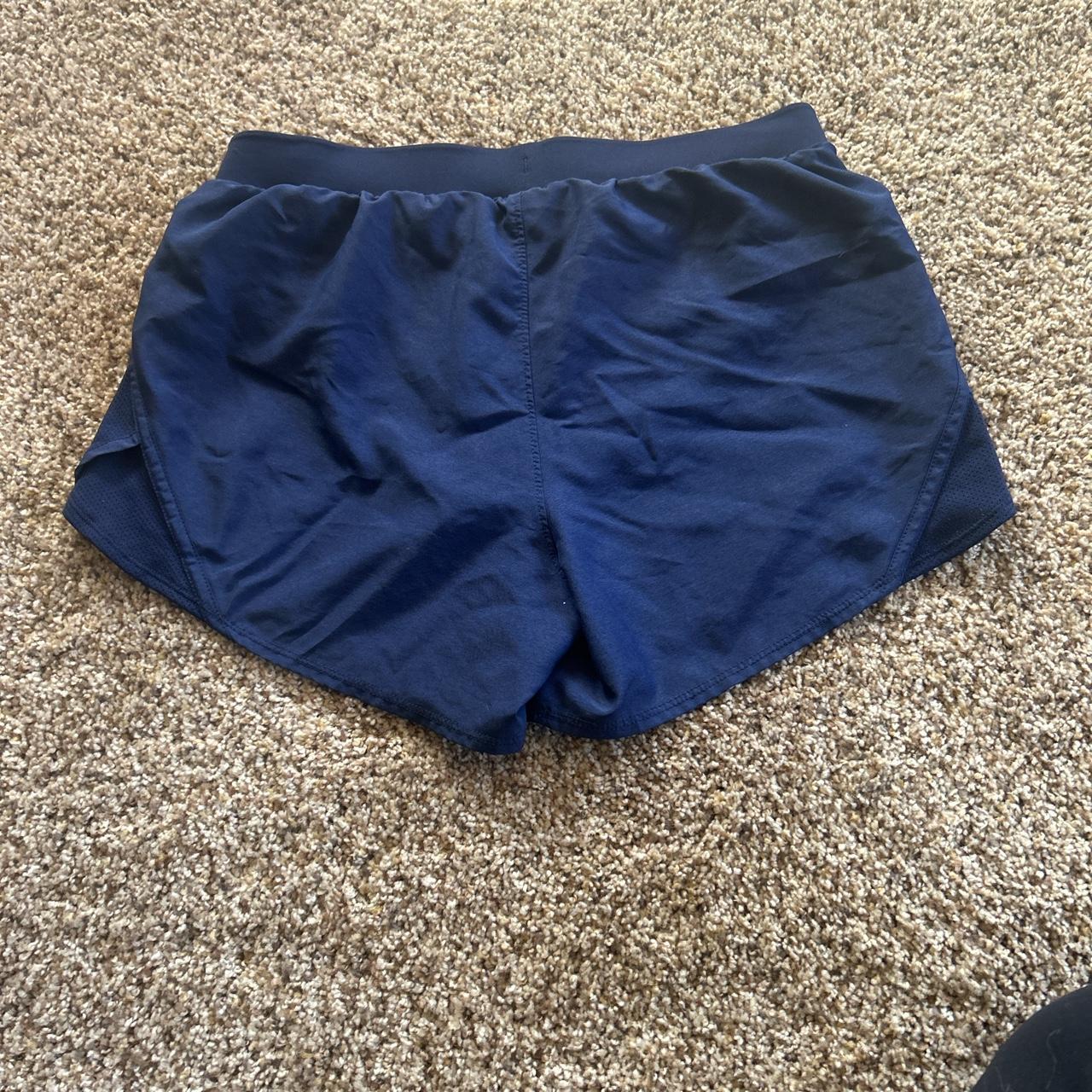 Under Armour Women's Navy Shorts Depop