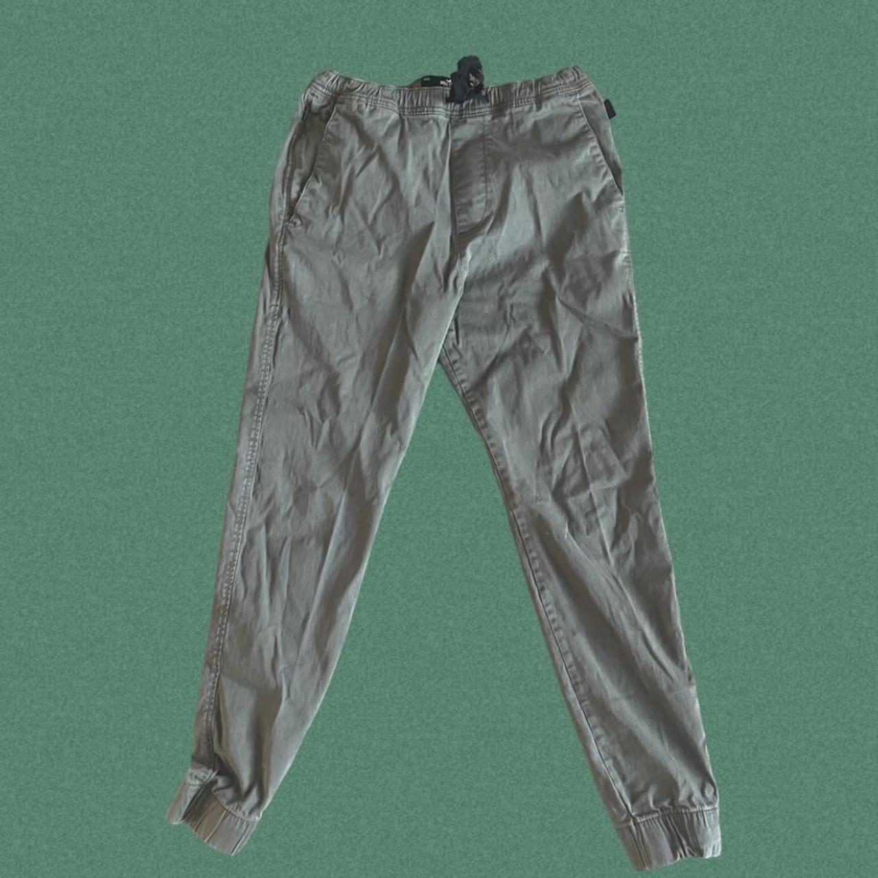 Hollister cargo baggy trousers in khaki | ASOS