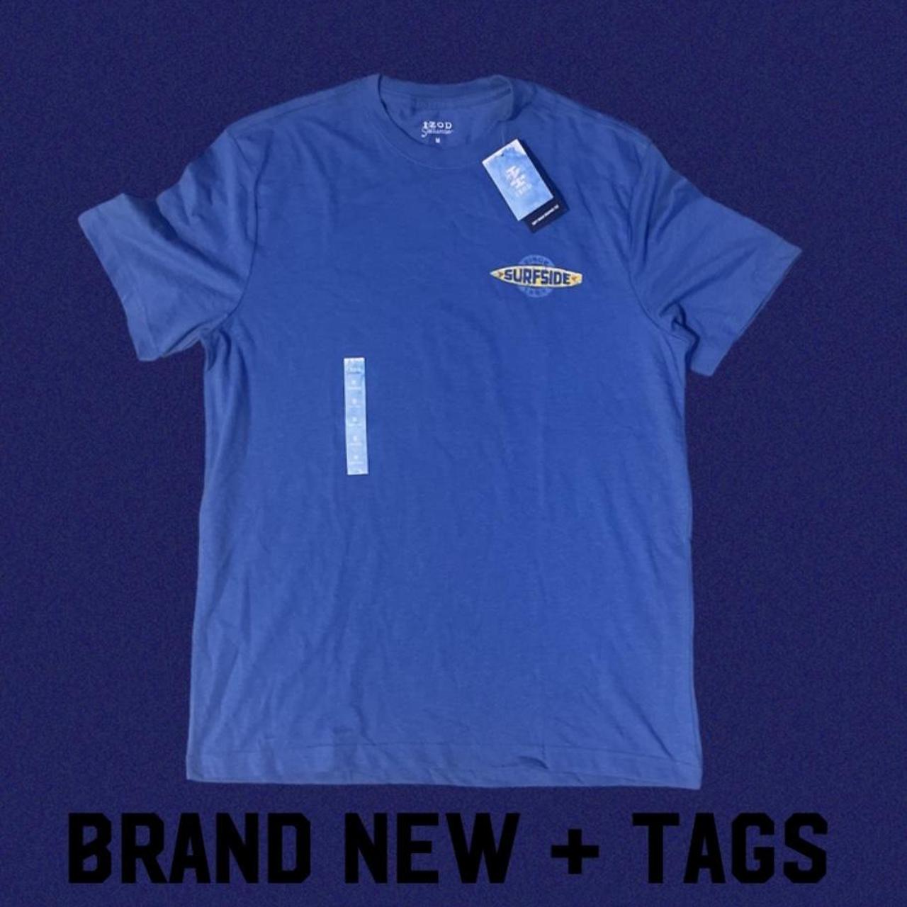 Izod Men's Blue T-shirt | Depop