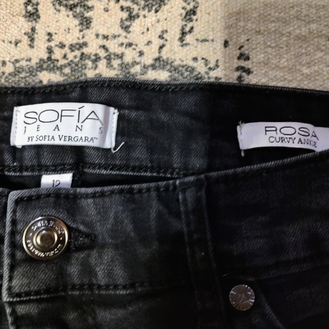 Sofia Jeans by Sofia Vergara “Rosa” Curvy Ankle Jeans- Size 12