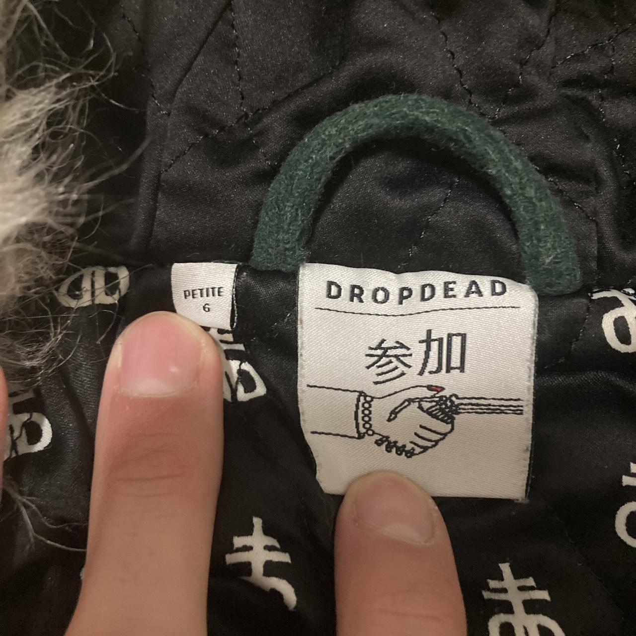 ジャケット・アウター DROP DEAD CLOTHING  Parka Green M Drop Dead green parka, like new, no flaws. The tag | Depop