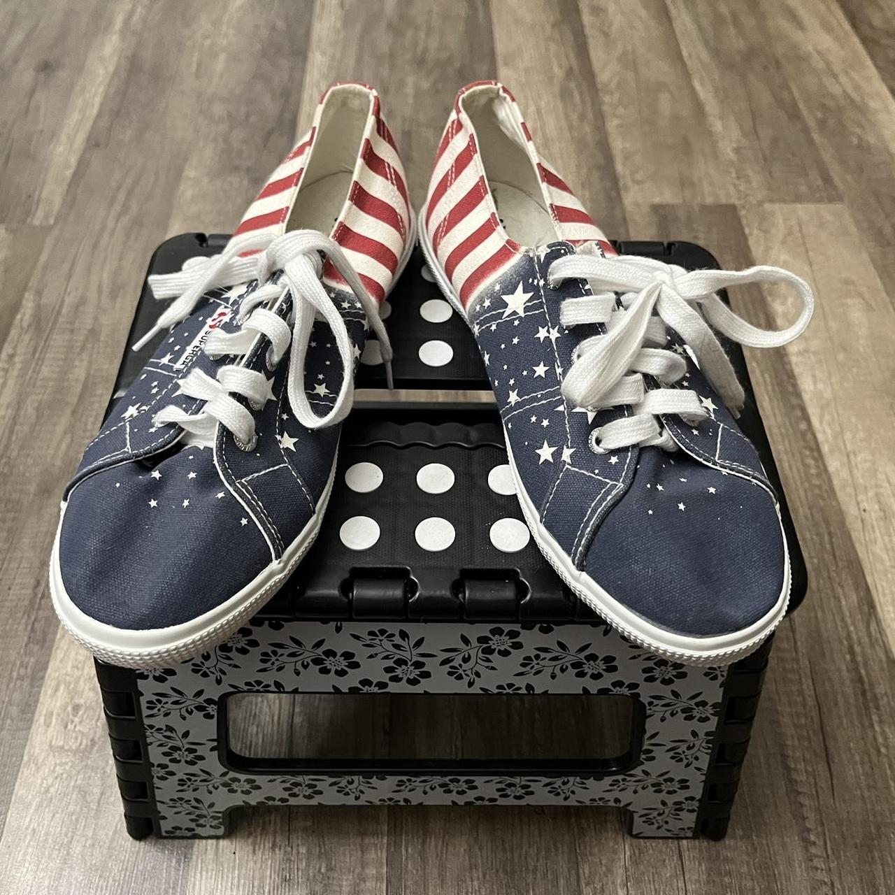 Superga american 2025 flag sneakers