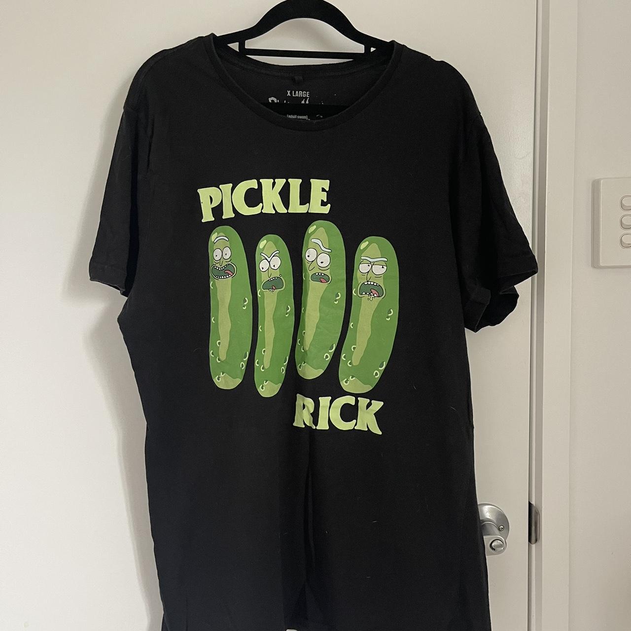 Black flag pickle rick rip off shirt.. pretty new... - Depop