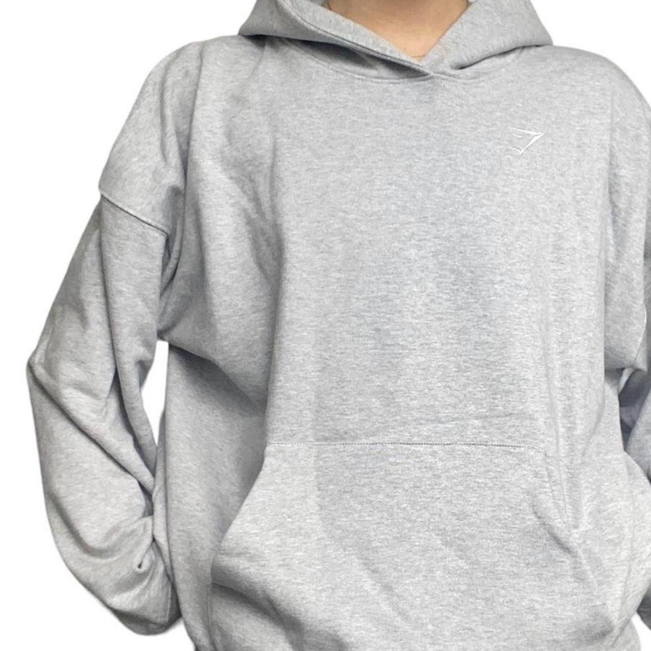 Gymshark rest day sweats hoodie grey Size Large - Depop