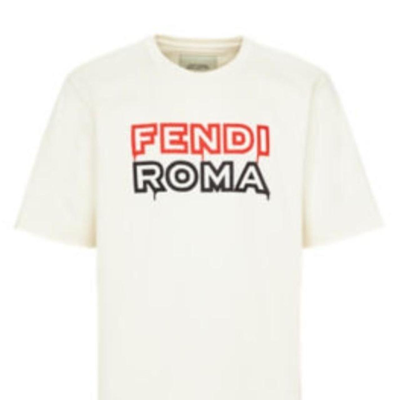 Mens Fendi Roma Lunar New Year Capsule White Jersey | Depop