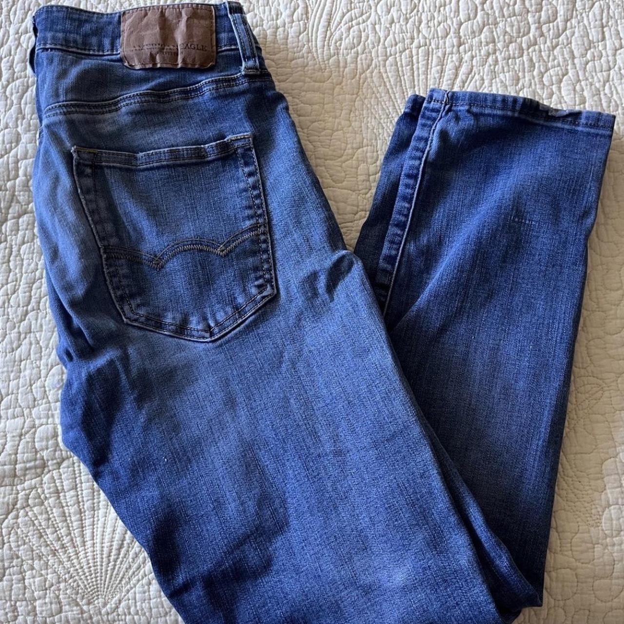 American Eagle 29x30 Extreme Flex Slim Denim Blue... - Depop