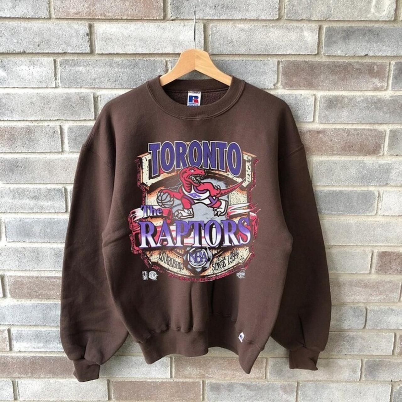 Vintage deals raptors crewneck