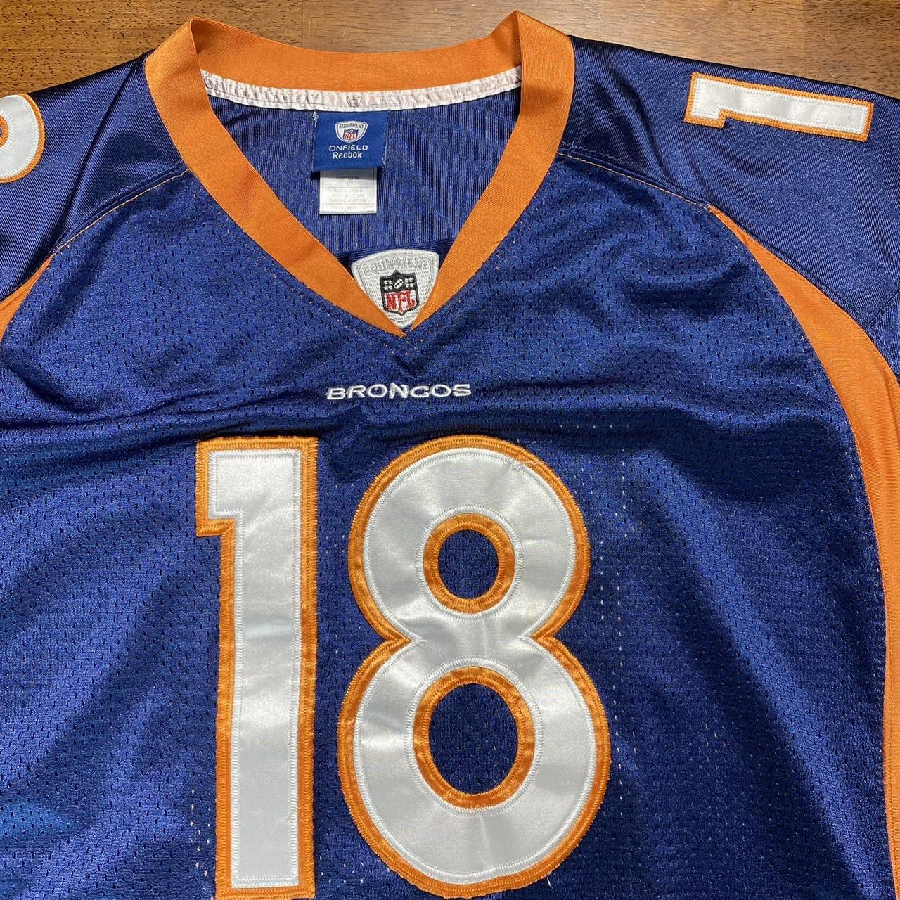 Reebok Peyton Manning Size-L Blue NFL Indianapolis - Depop