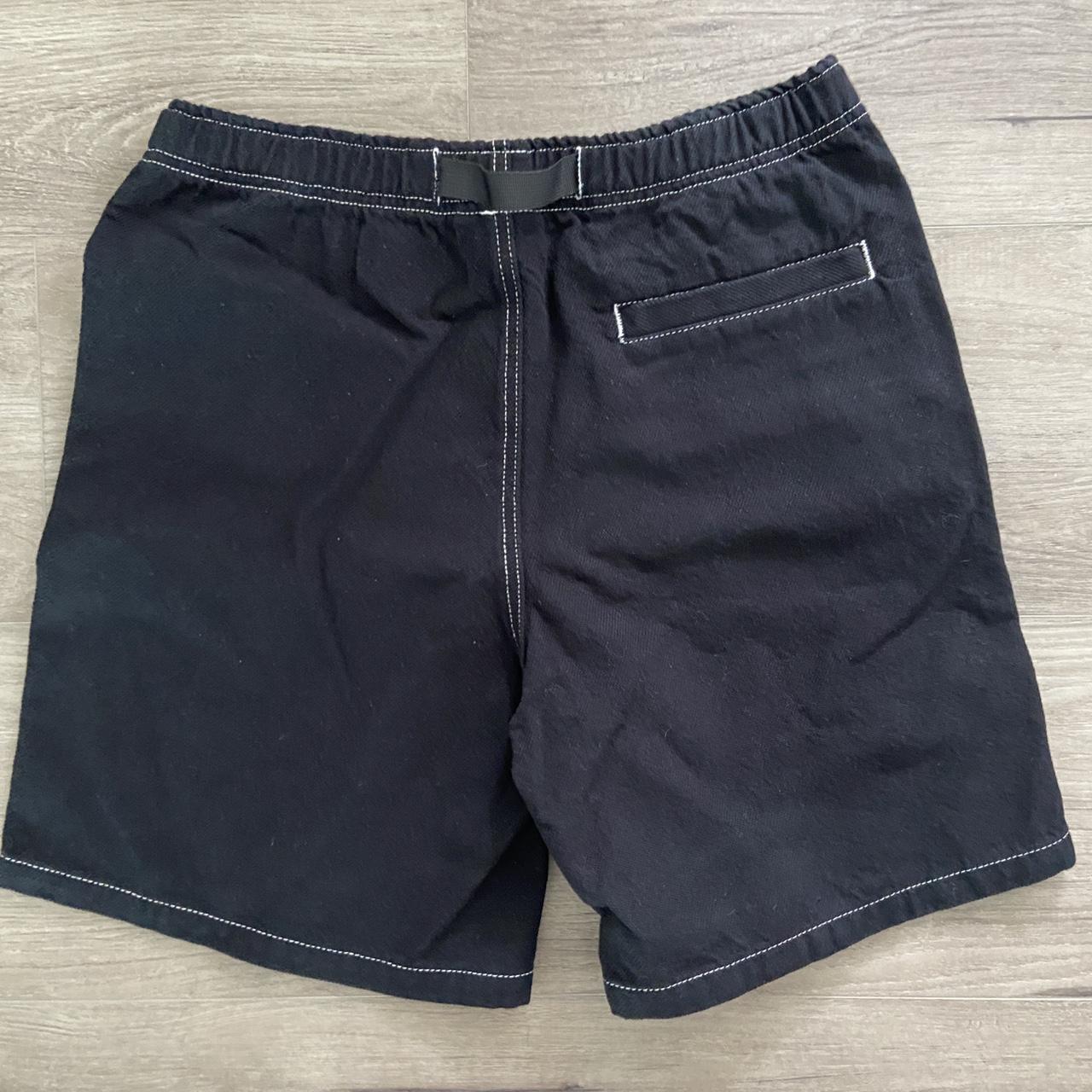 Men's Black and White Shorts | Depop