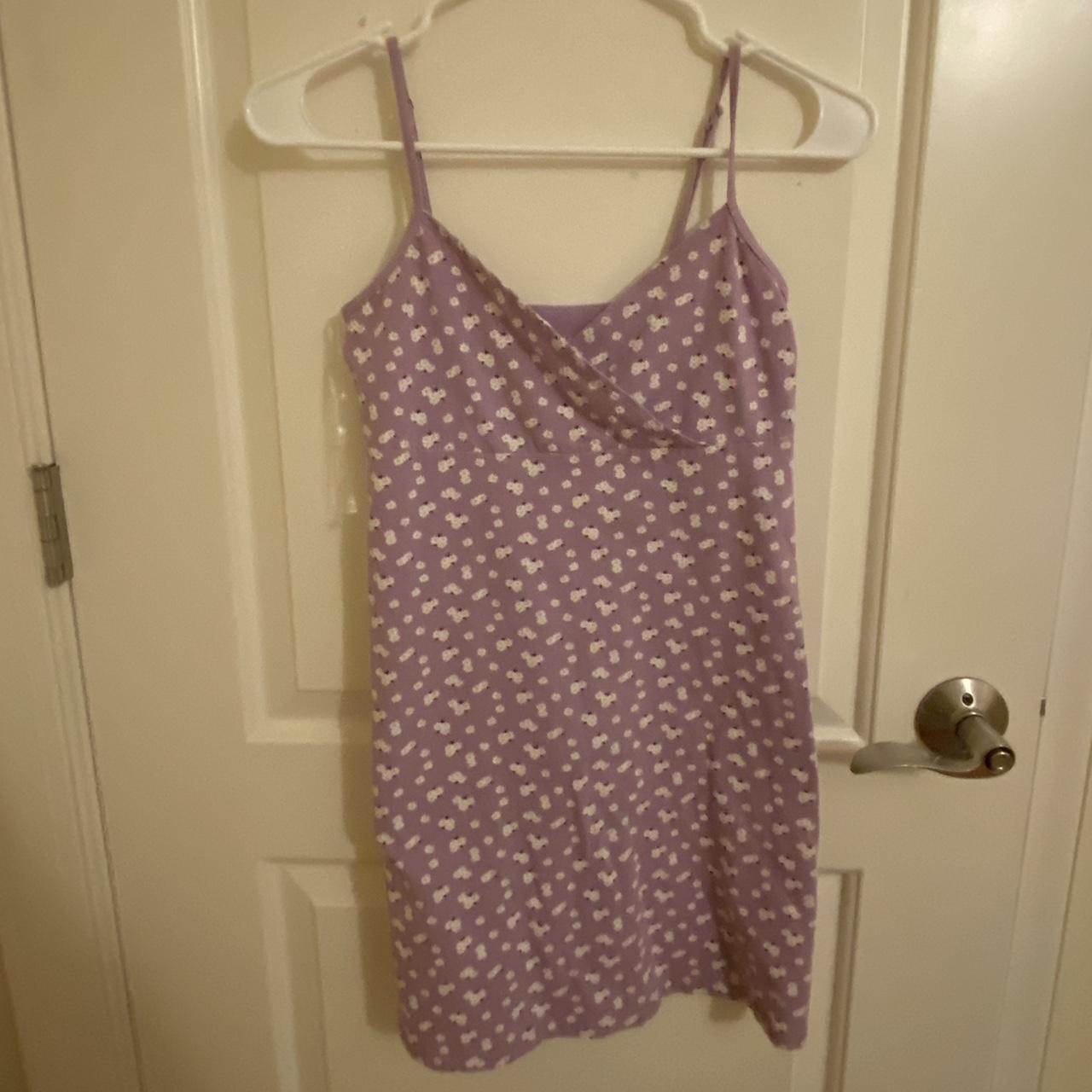 purple floral dress from aeropostale, size XS - Depop