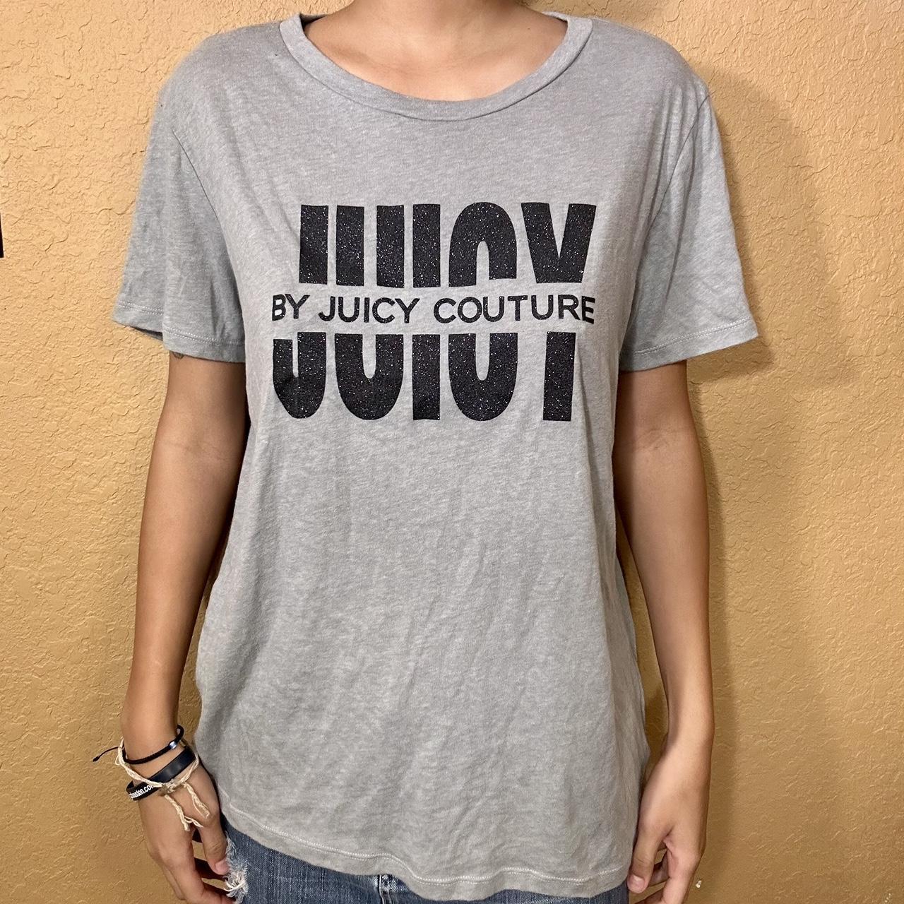 Grey & Black “Juicy by Juicy Couture” Shirt! marked... - Depop