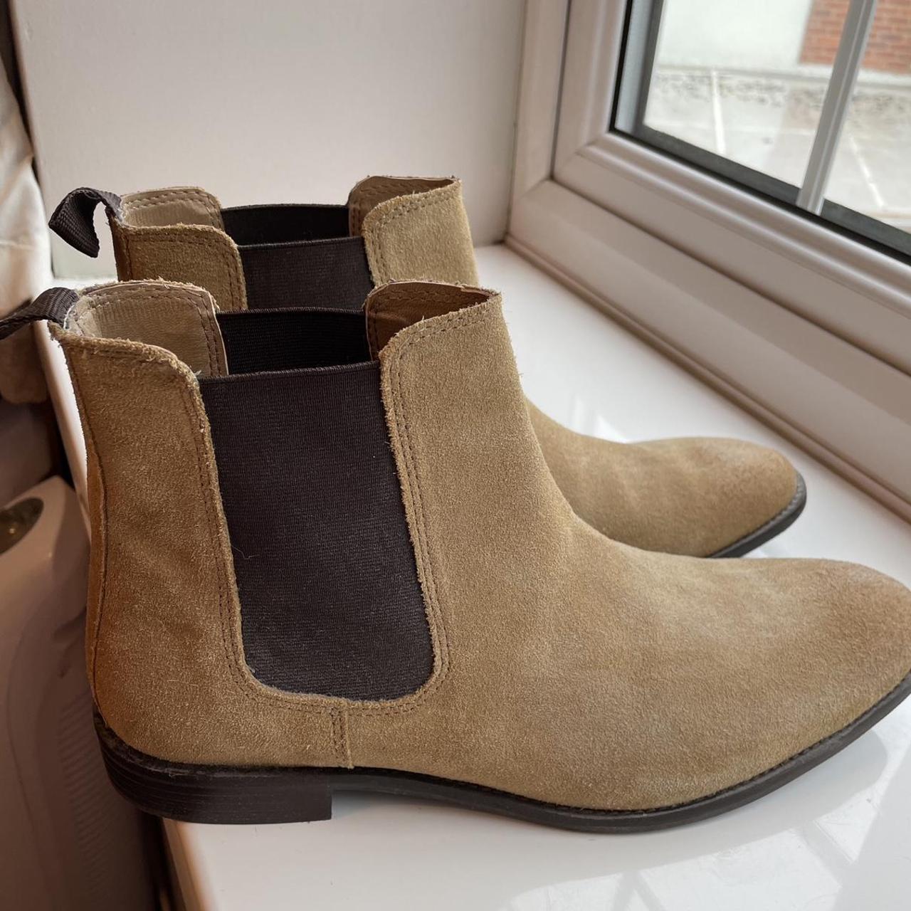 mens brown suede chelsea boots uk