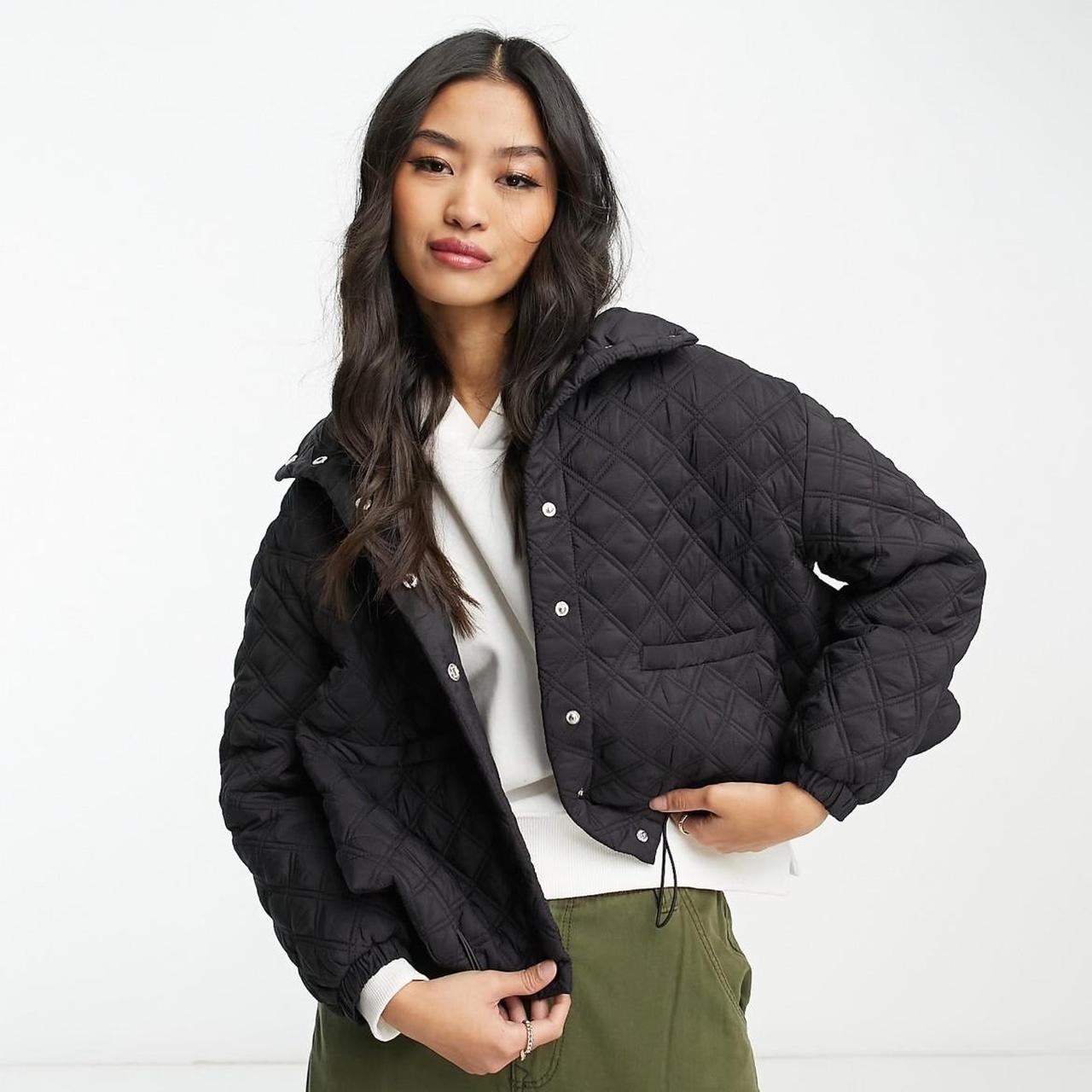 Urban Revivo padded quilted jacket in Depop