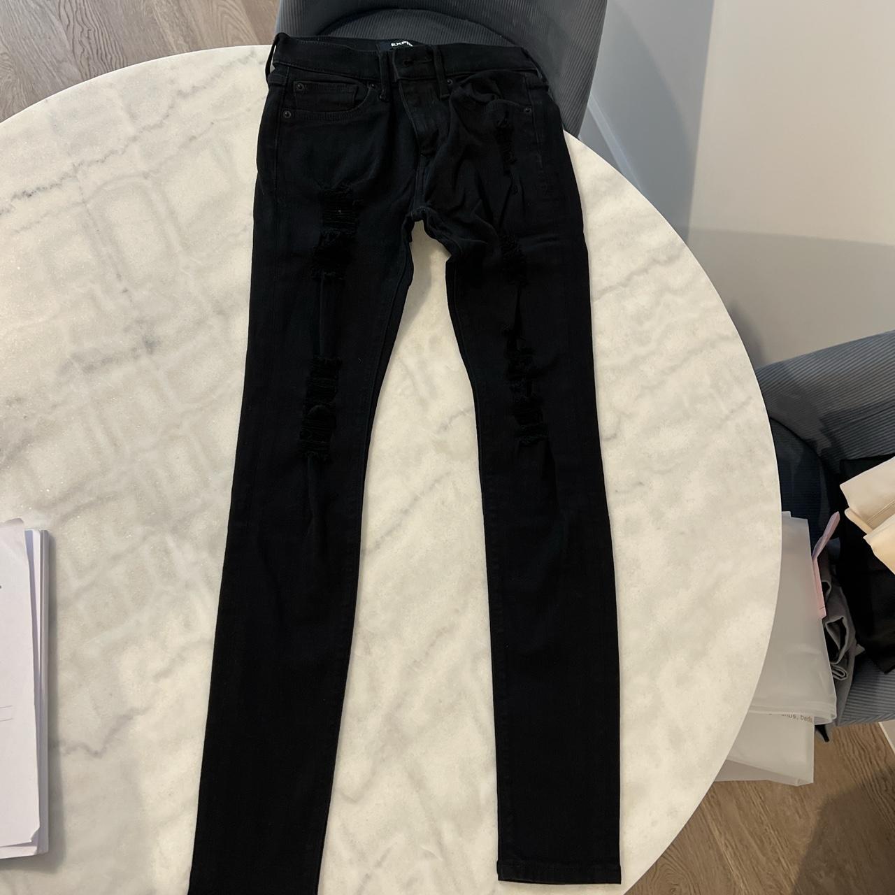 Express black skinny jeans Worn once, in perfect... - Depop