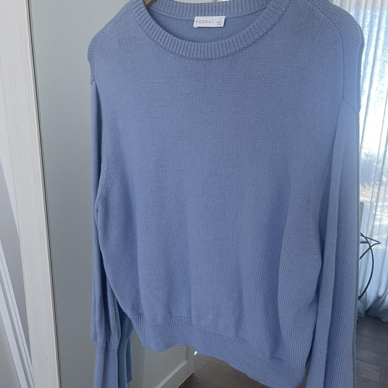 Kookai Powder Blue Jumper New condition Composition... Depop
