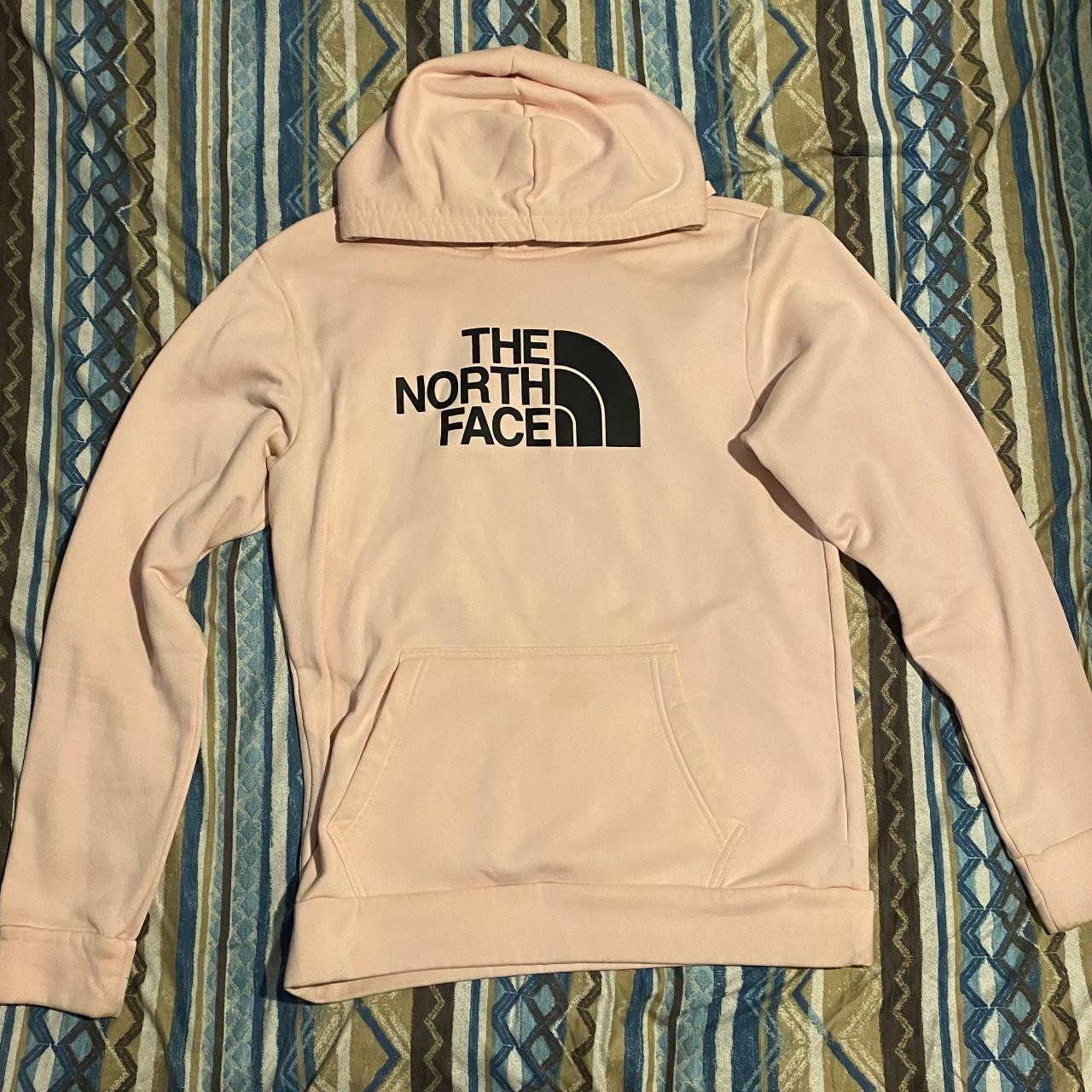 Pink north deals face hoodie mens