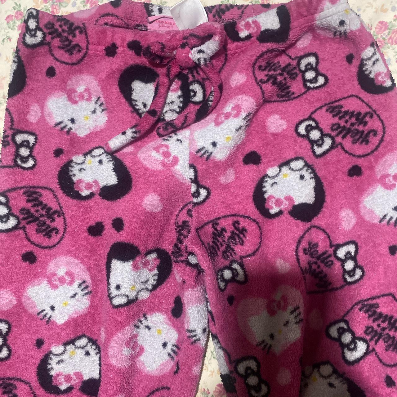 Sanrio Women's Pink and Black Pajamas | Depop