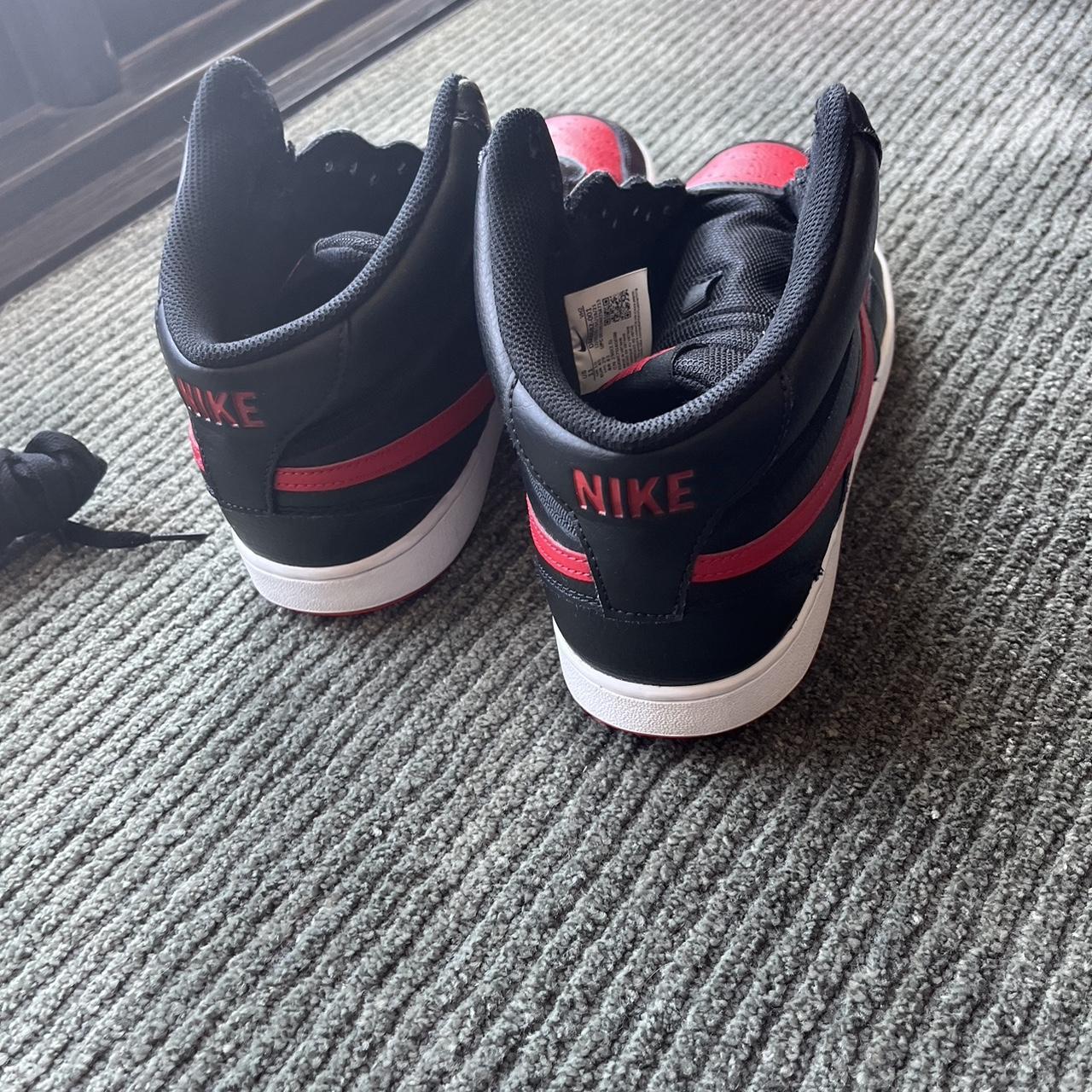 Nike court vision mid. Bred colorway. Barely... - Depop
