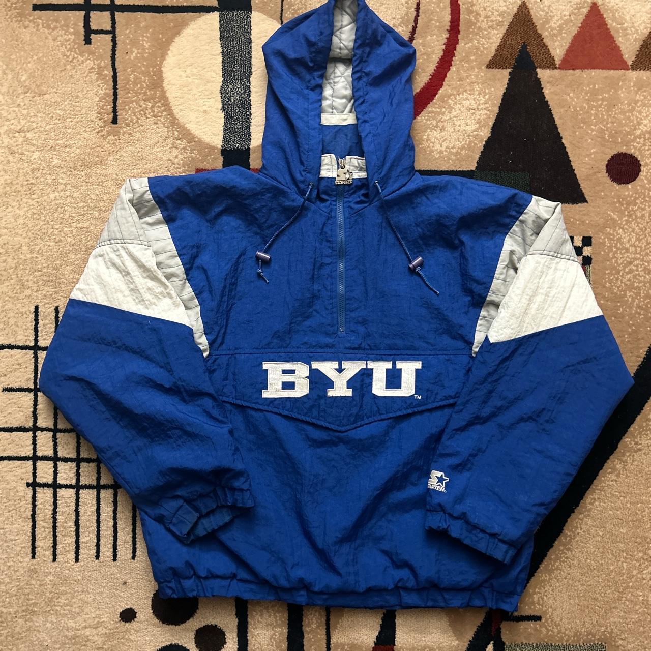 Vintage 90s BYU puffer jacket Size:XL Two small... - Depop