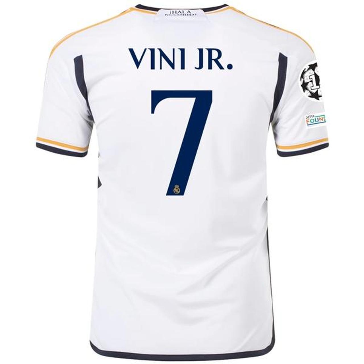 vini jr real madrid soccer jersey REAL MADRID #7... - Depop