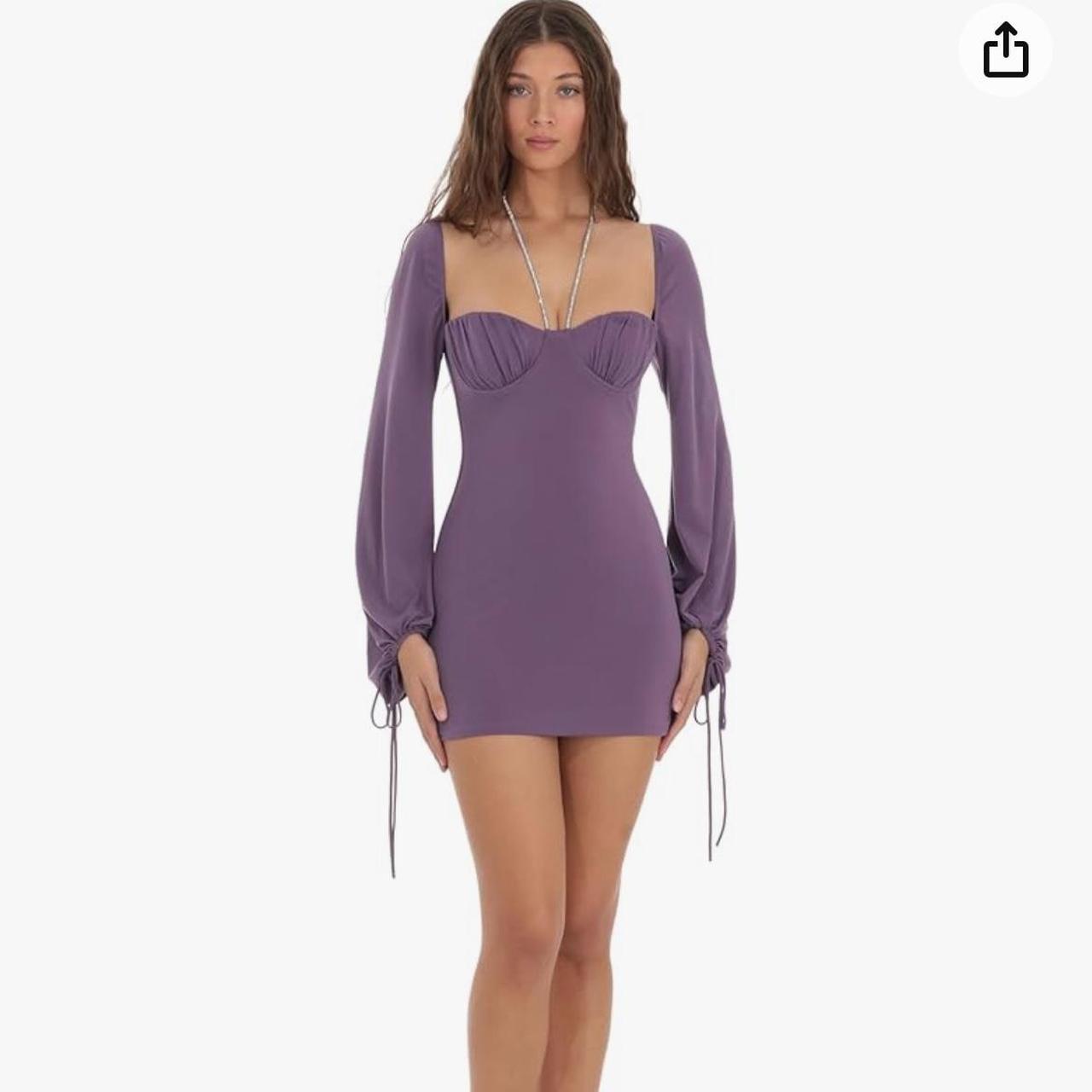 chinese dress ladies Short Purple Jovani Babydoll Party Dress main image 0