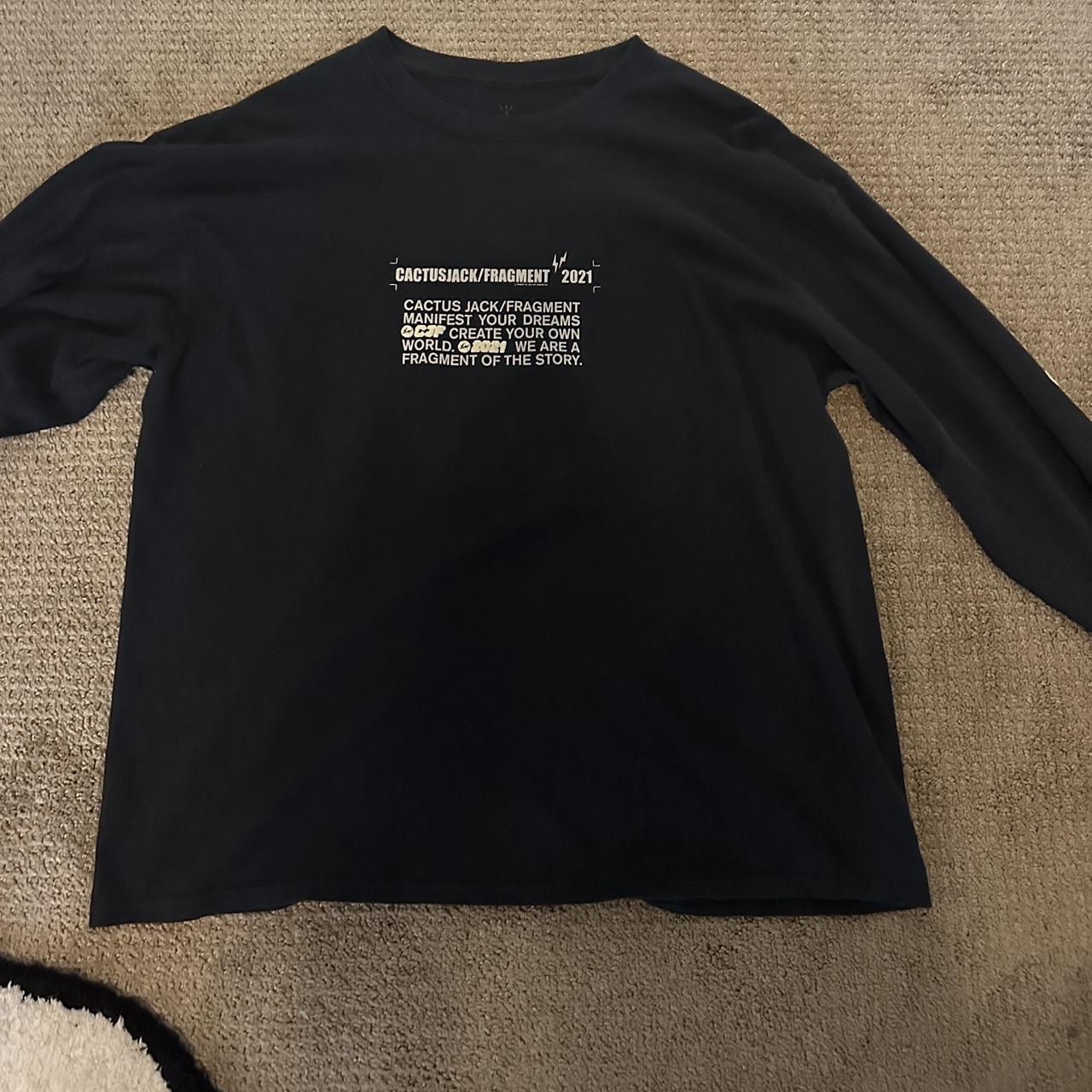 fragment cactus jack 2021 long sleeve tee shirt... - Depop