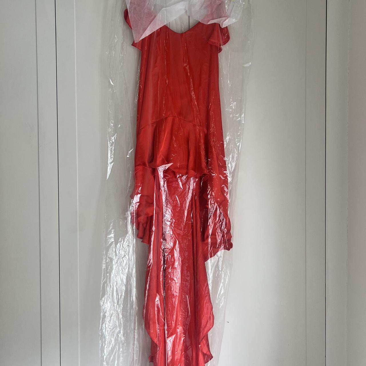 Red The Dolls House dress with asymmetric hem... Depop