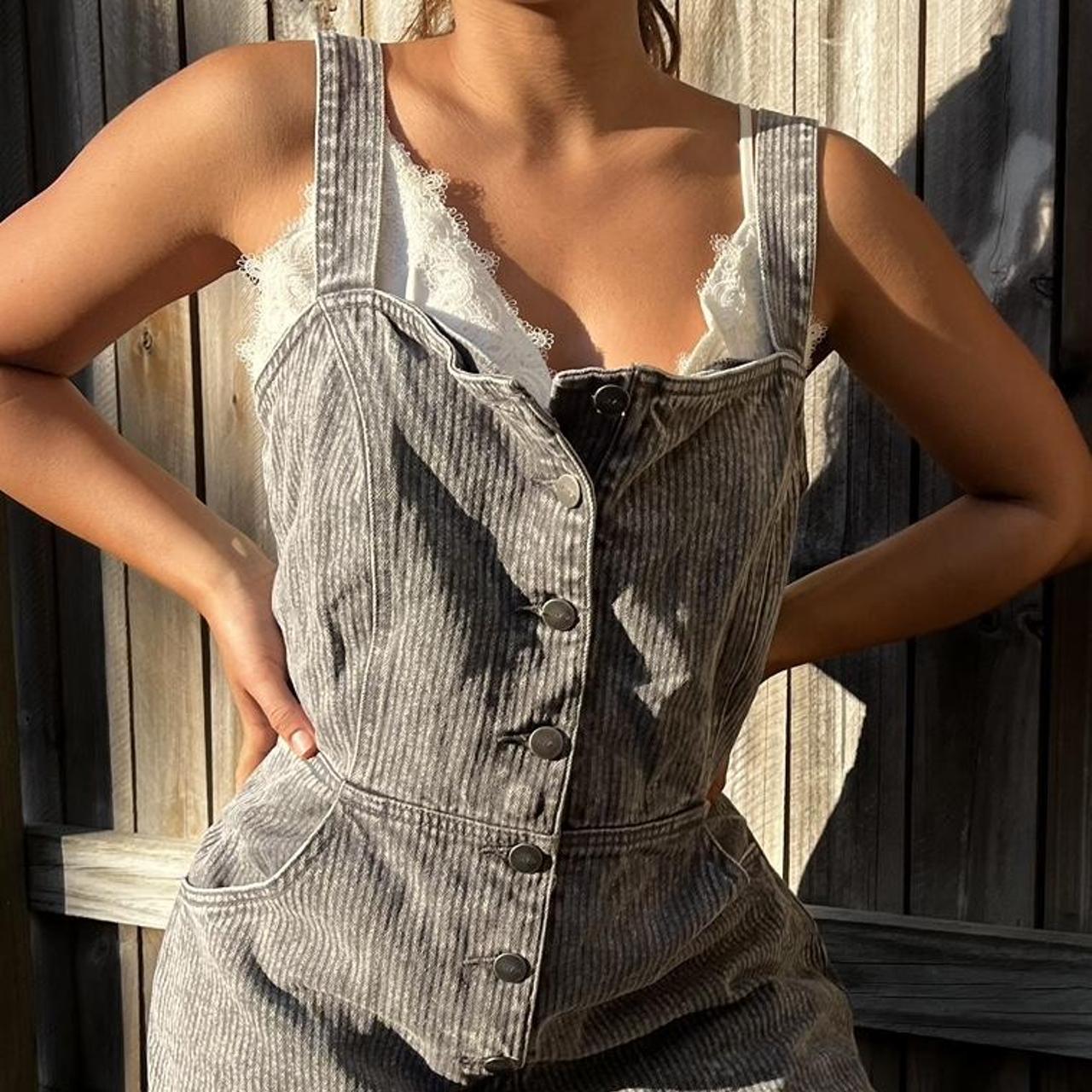most flattering overalls you'll ever find !... Depop