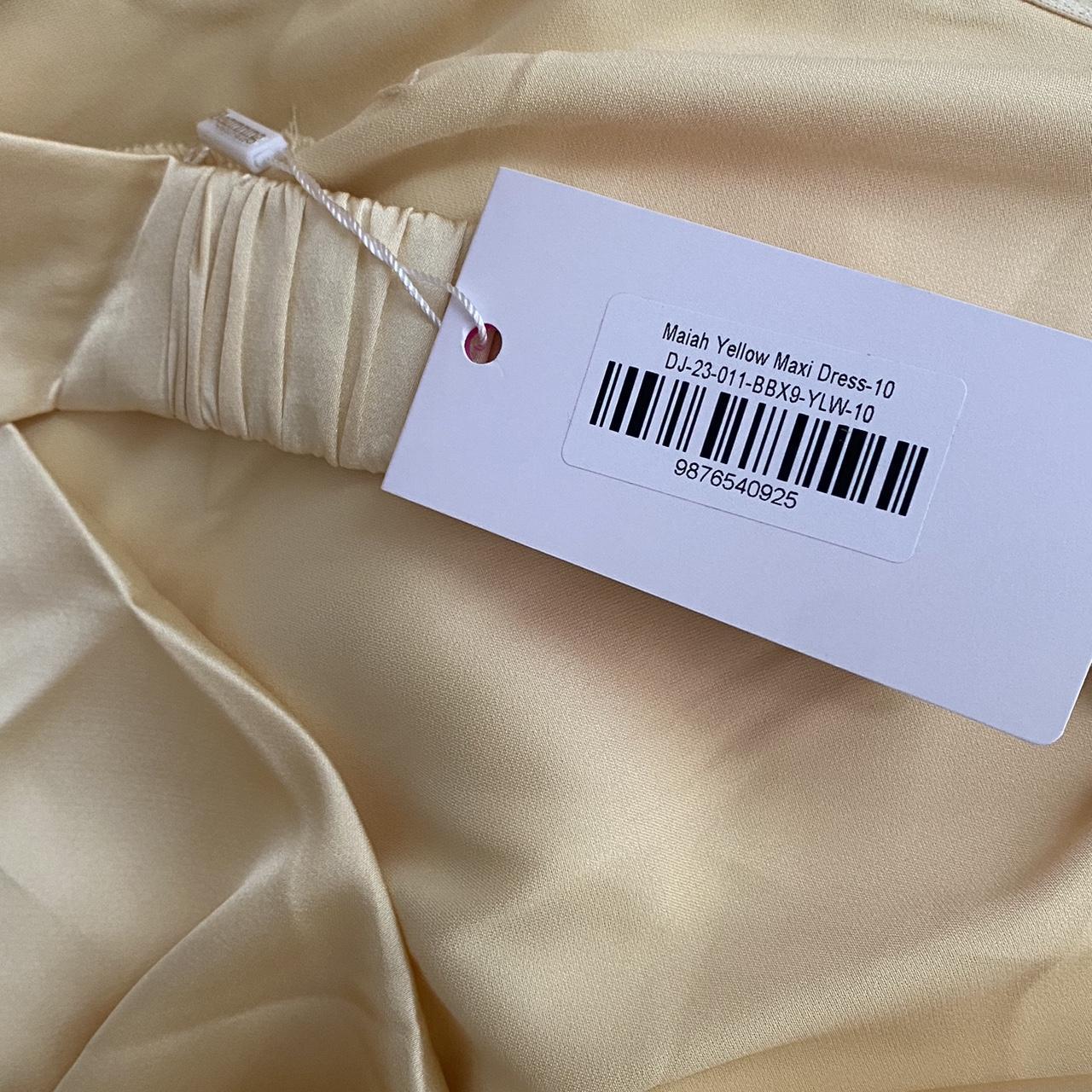 Maiah Yellow Maxi Dress never worn exactly as in... - Depop