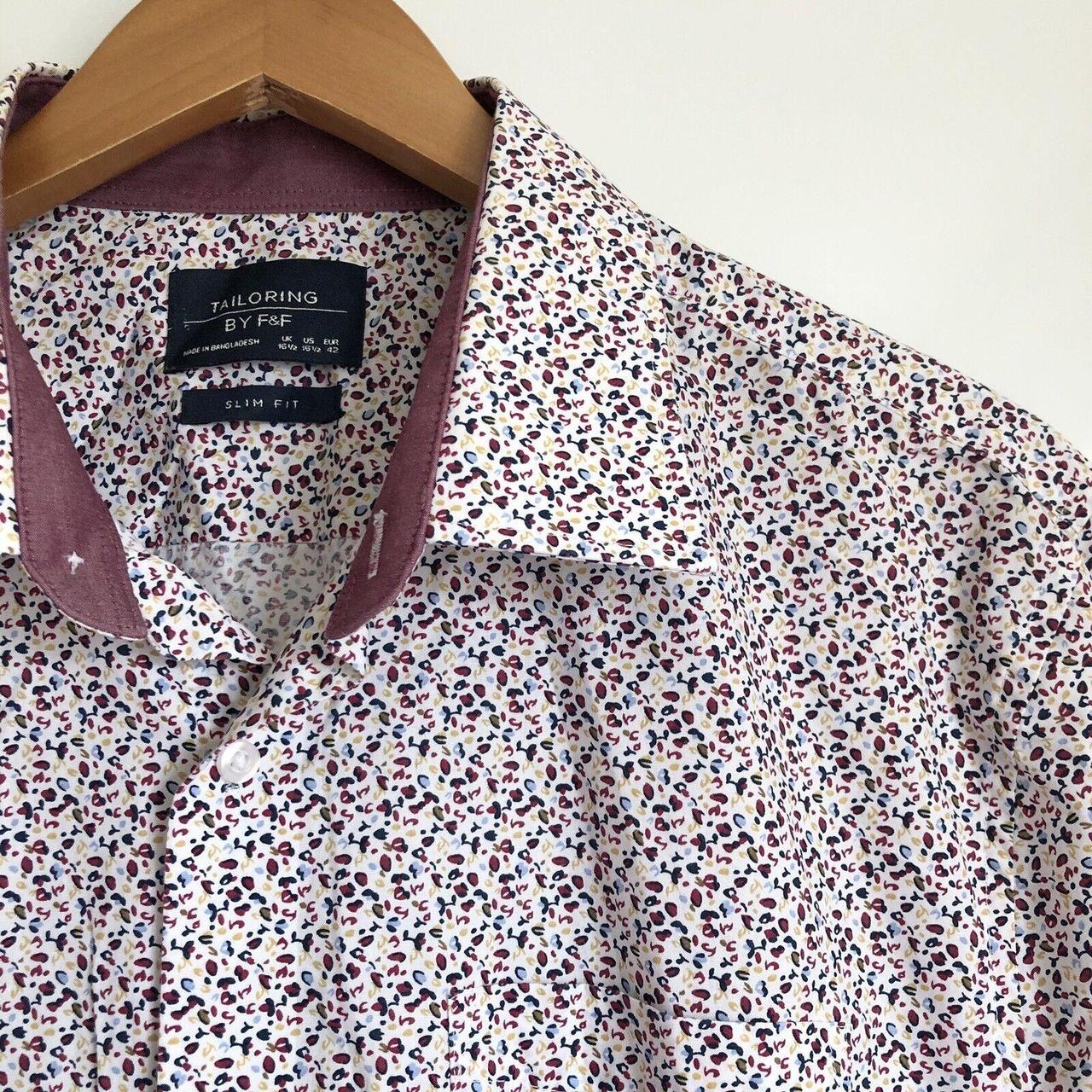 F&F Mens Ditsy Floral Long Sleeved Shirt Size Large,... - Depop