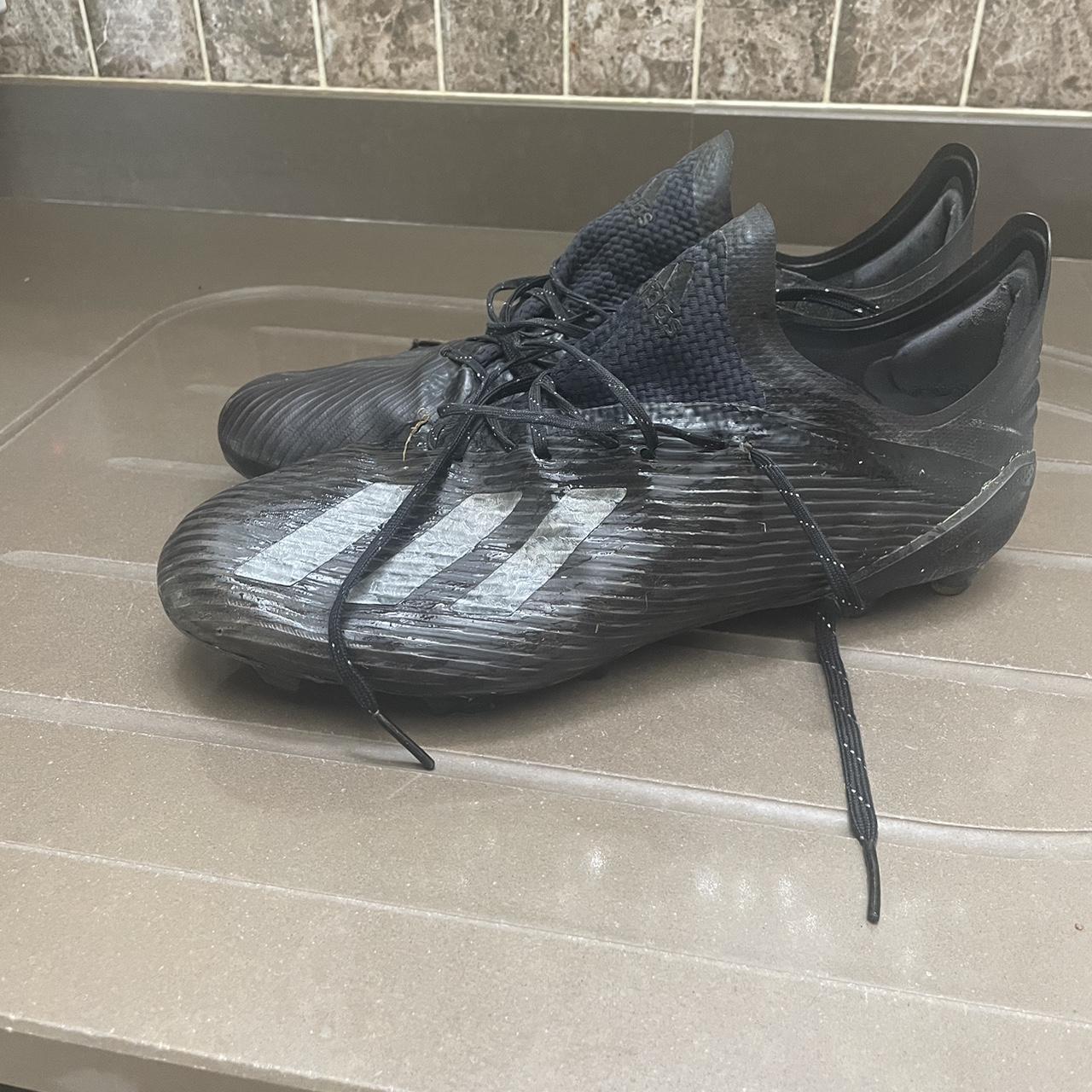 Adidas X19.1 FG black and white football boots Very. Depop