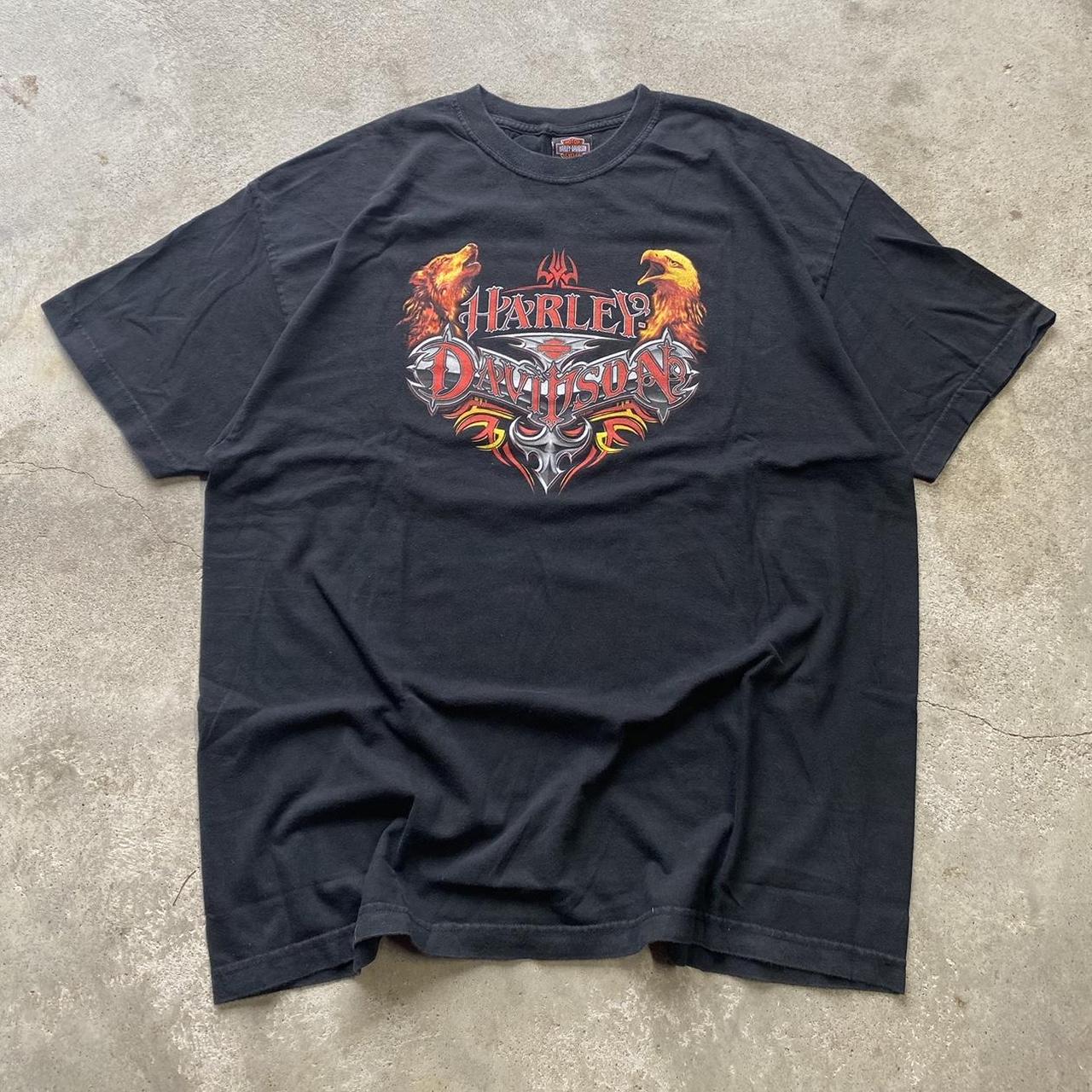 Grunge Y2k Harley Davidson t shirt Men’s XXL,... - Depop