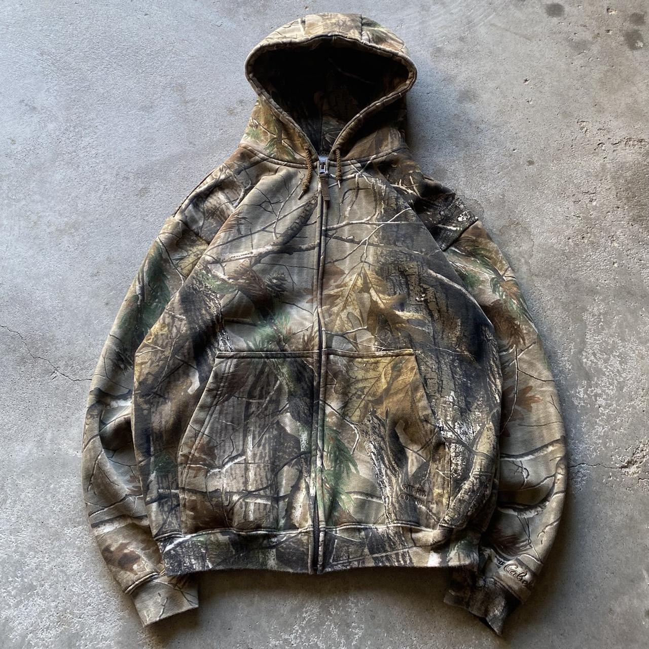 Gorpcore Y2k camo hoodie by Cabela’s No flaws,... - Depop