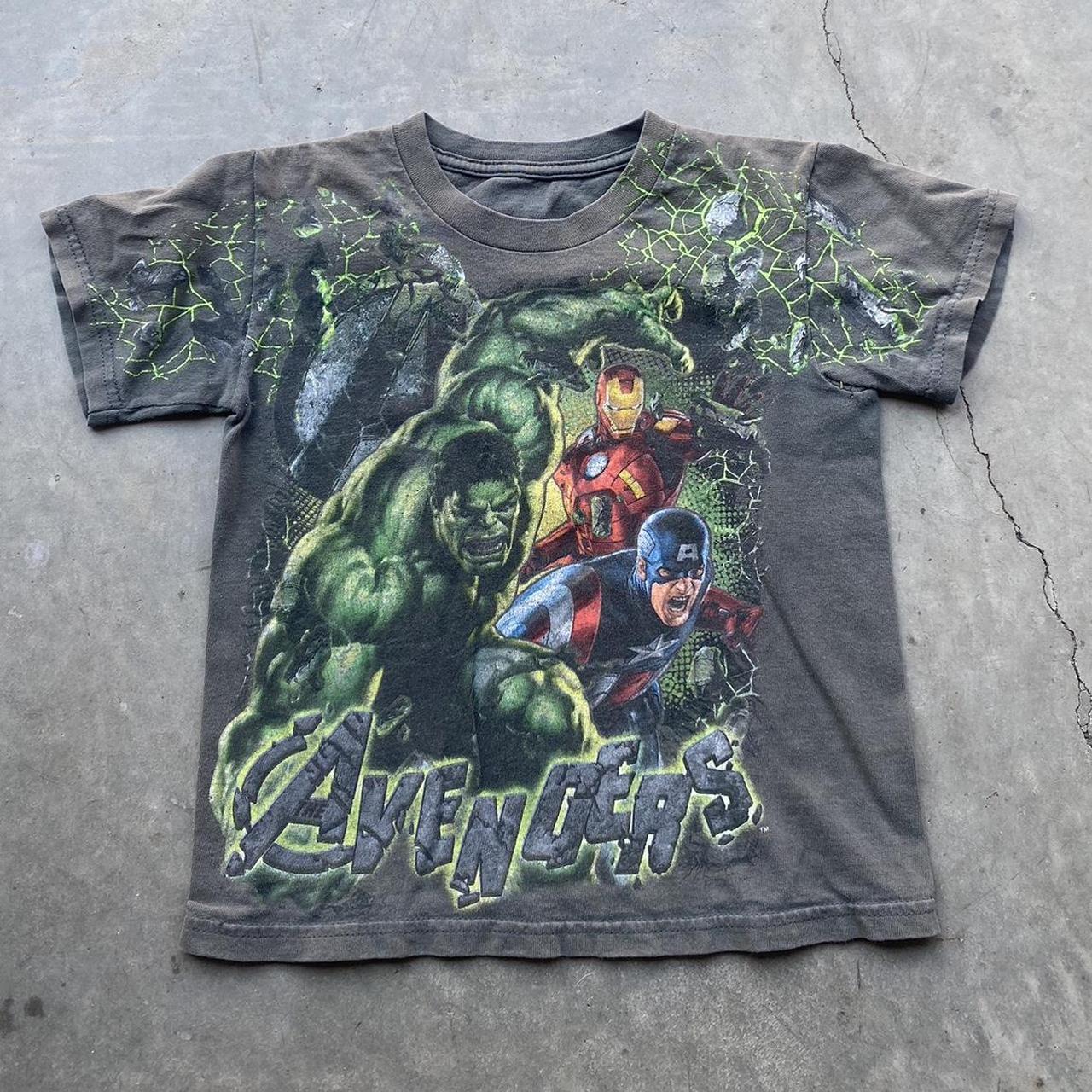 Vintage 2000s Incredible Hulk iron man avengers... - Depop