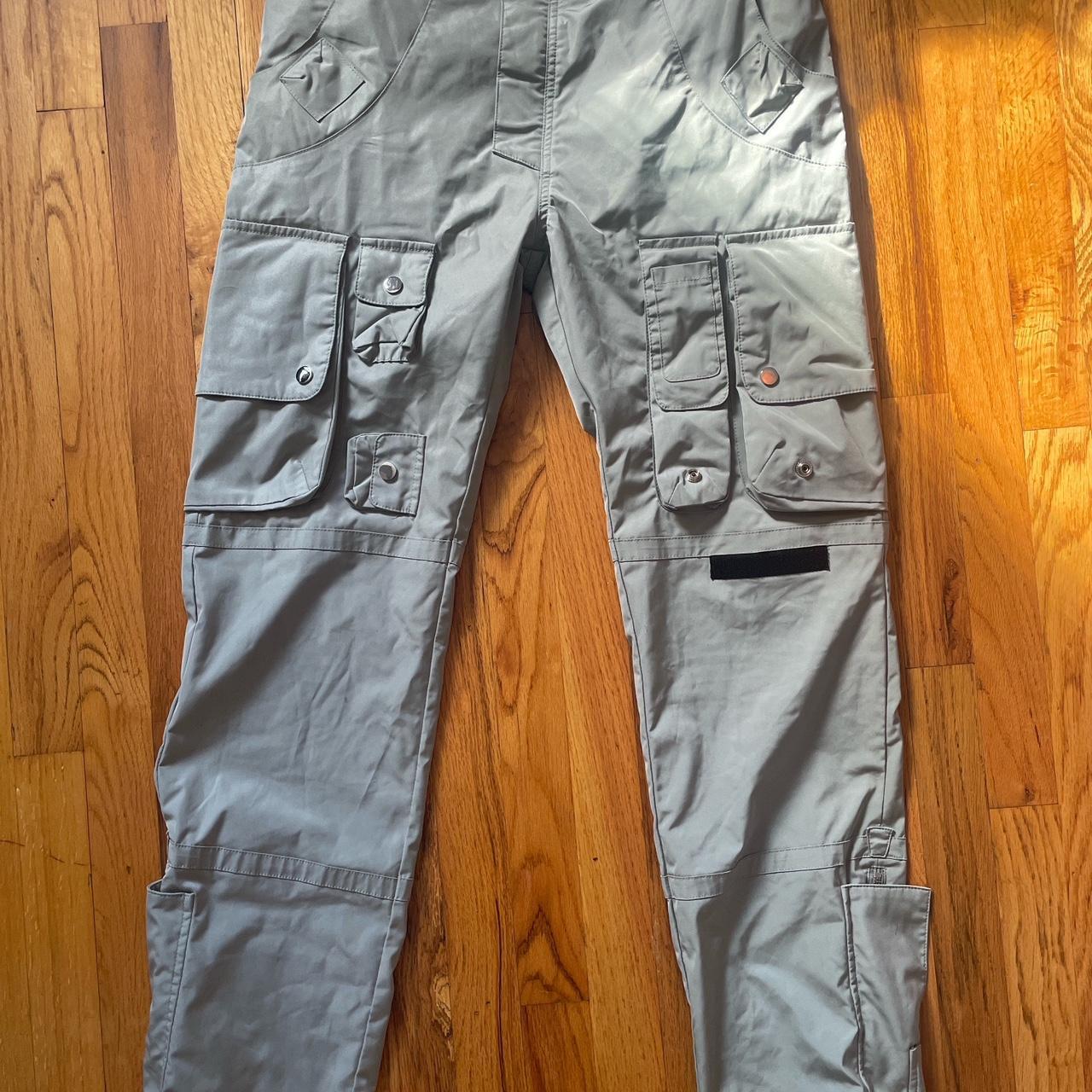 Multi Pocket Cargo Pants Olive Nylon 11 pockets, one... - Depop