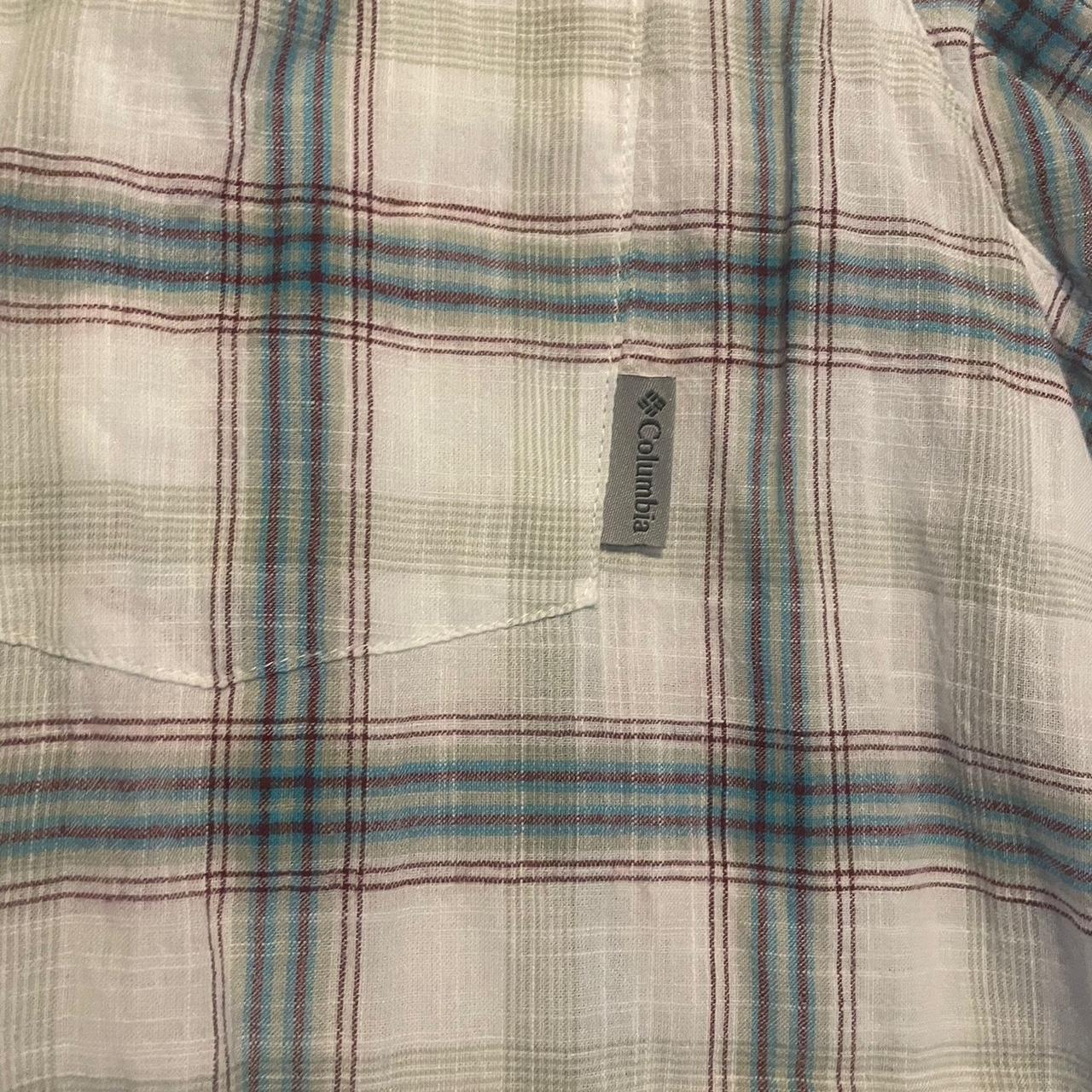 Columbia check shirt slim fit - Depop