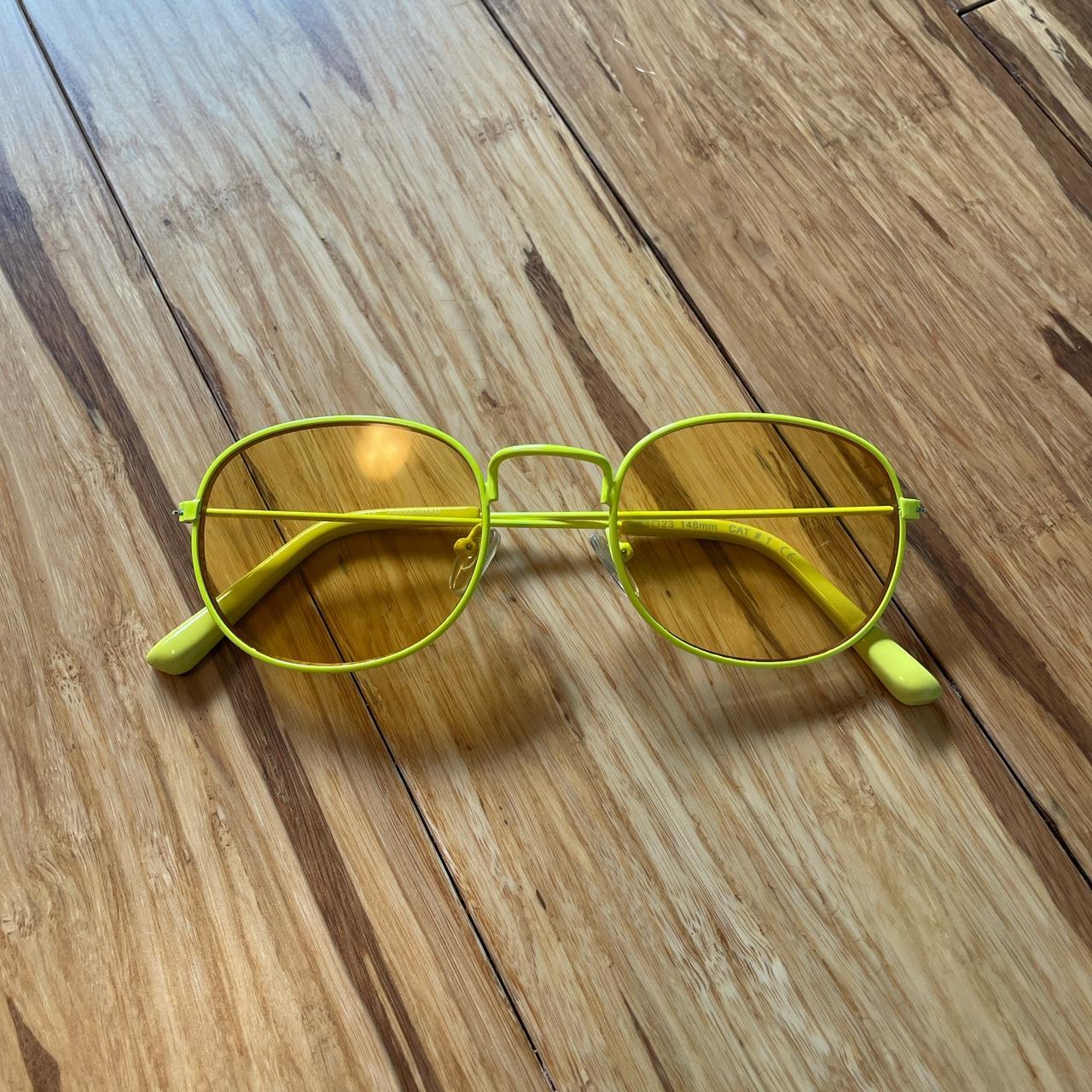 Target Women's Yellow Sunglasses Depop