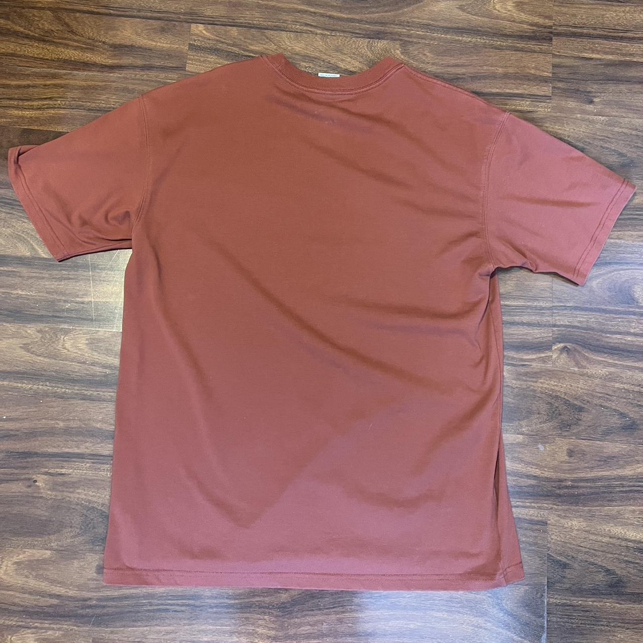 Nike ACG Men's Orange and White T-shirt | Depop