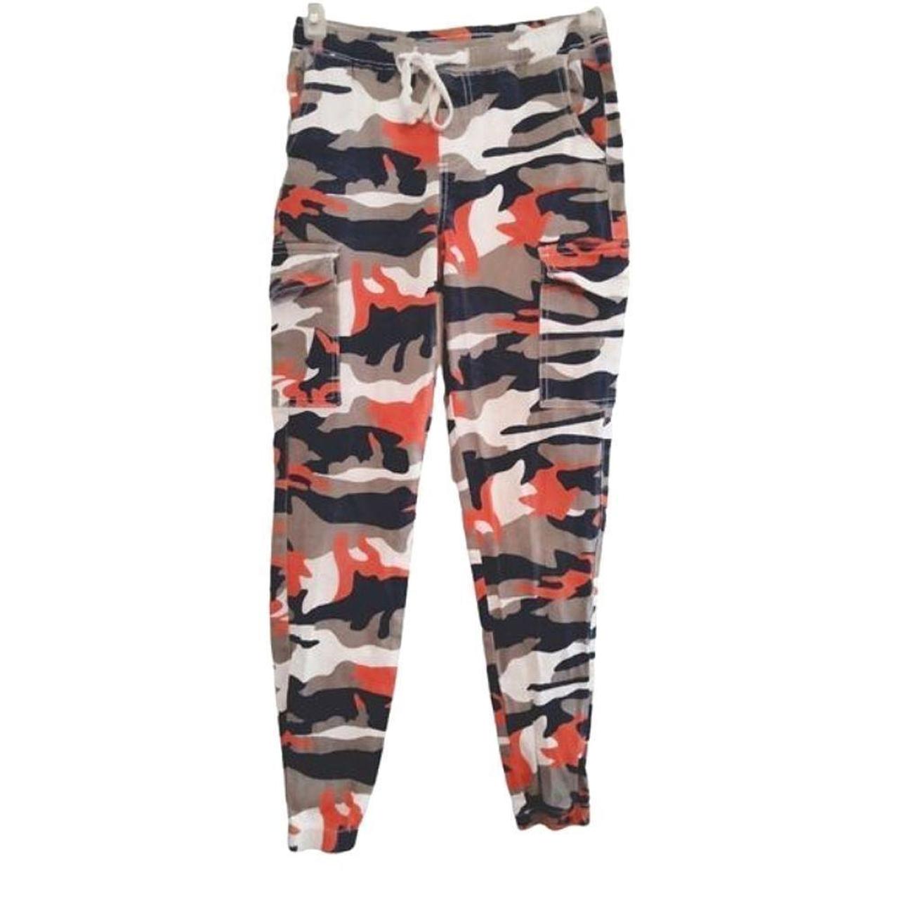 Pink and blue camo fashion pants