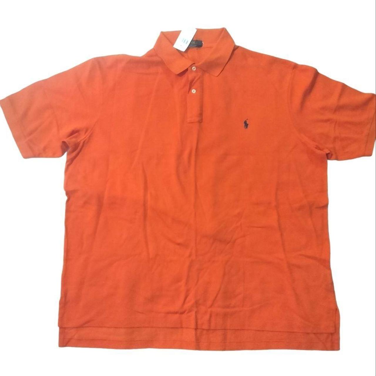Polo Ralph Lauren Polo Shirt Sz 3XLT Orange with... - Depop