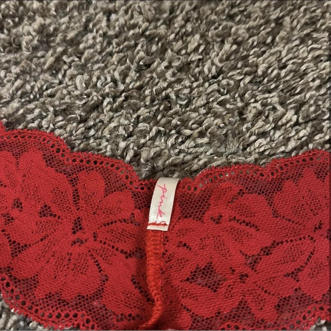 NWT Red Christmas thong #victoriasecret #pink - Depop