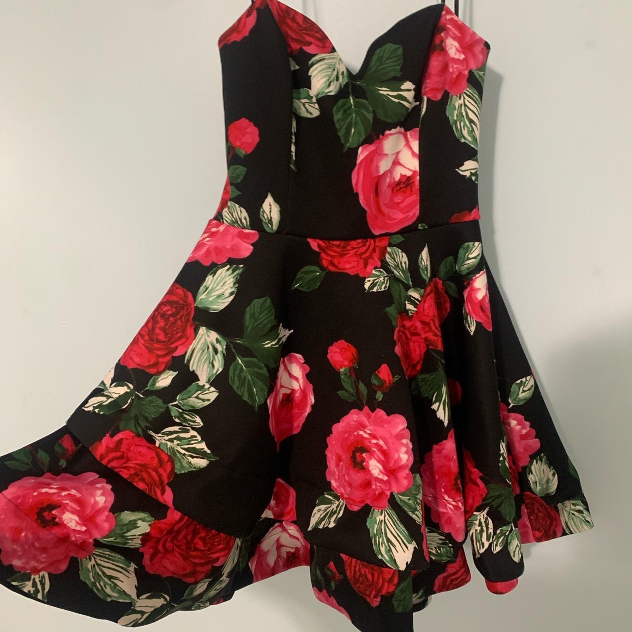 formal semi formal B. darlin rose dress size