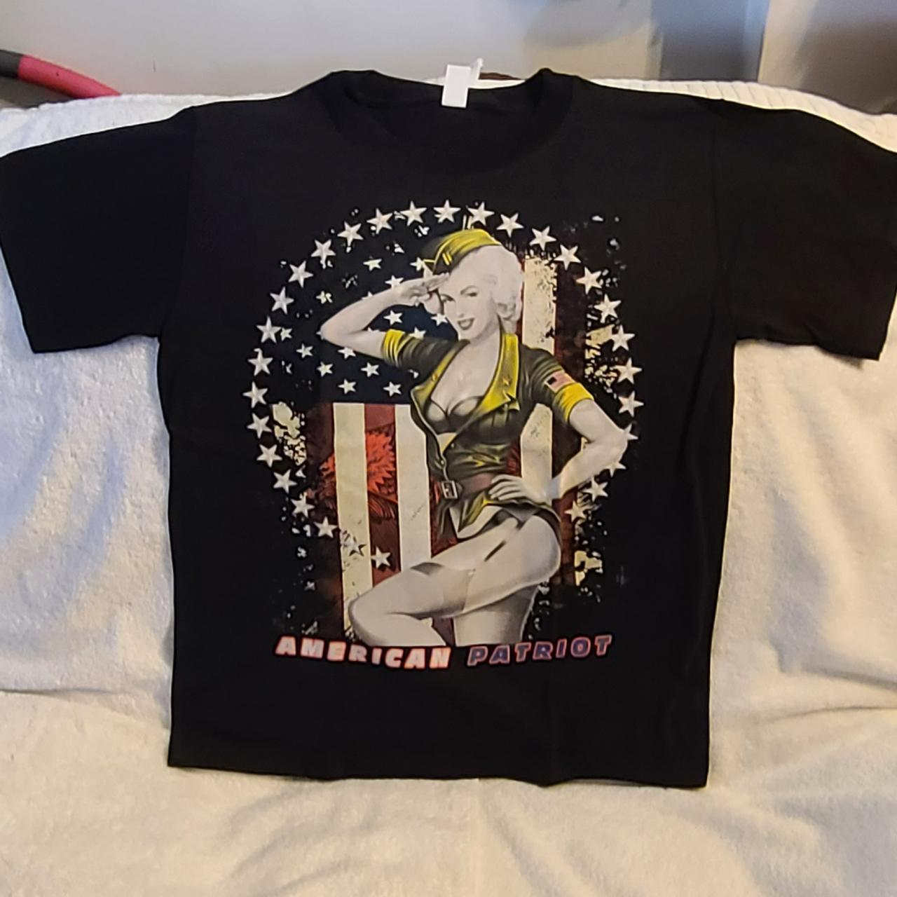 AMERICAN PATRIOT MARILYN MONROE FLAG ARMY MILITARY Depop