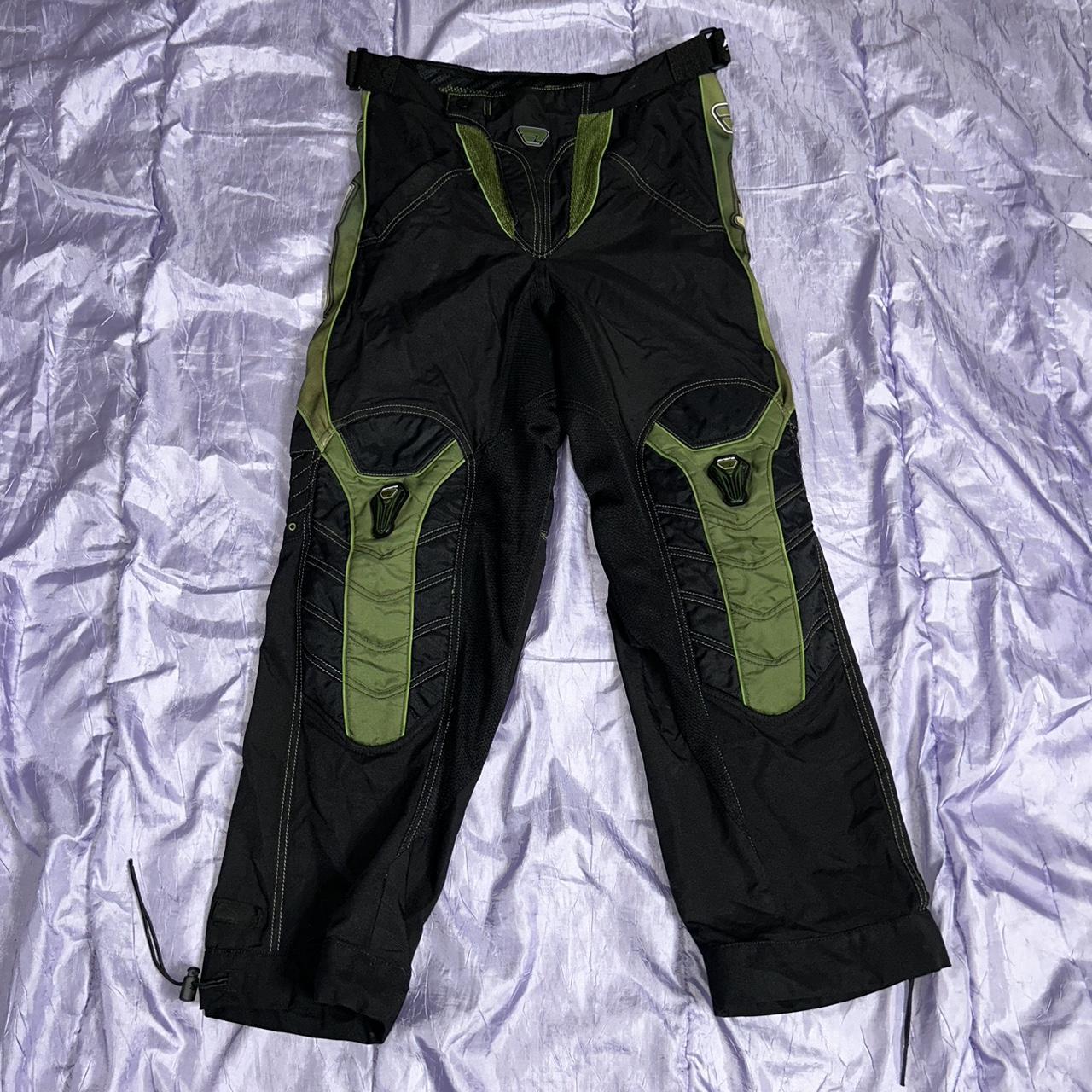vtg green+black proto paintball pants // sick semi-... - Depop