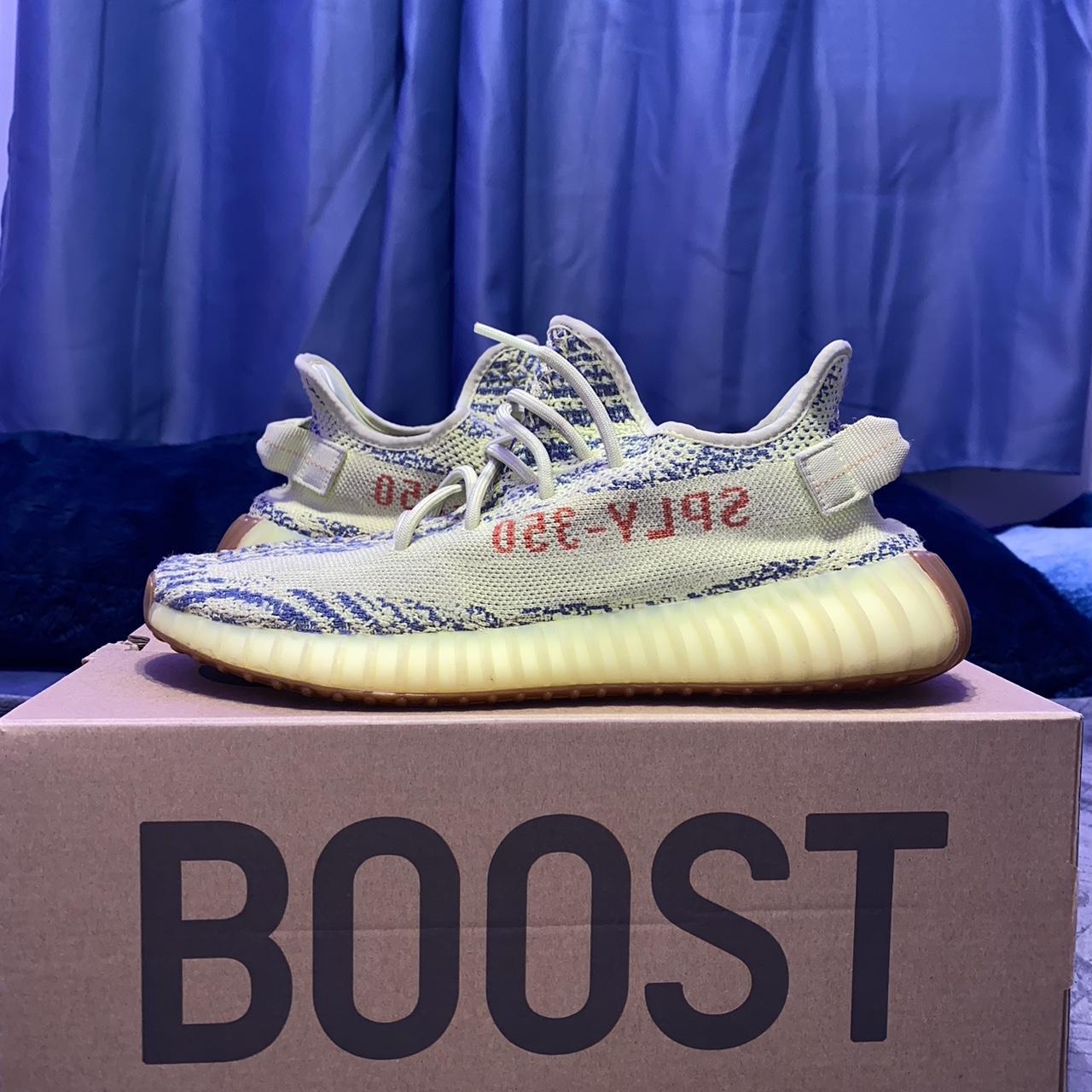 ADIDAS YEEZY BOOST 350 V2 SEMI FROZEN YELLOW (PRE-OWNED) B37572 SIZE 12